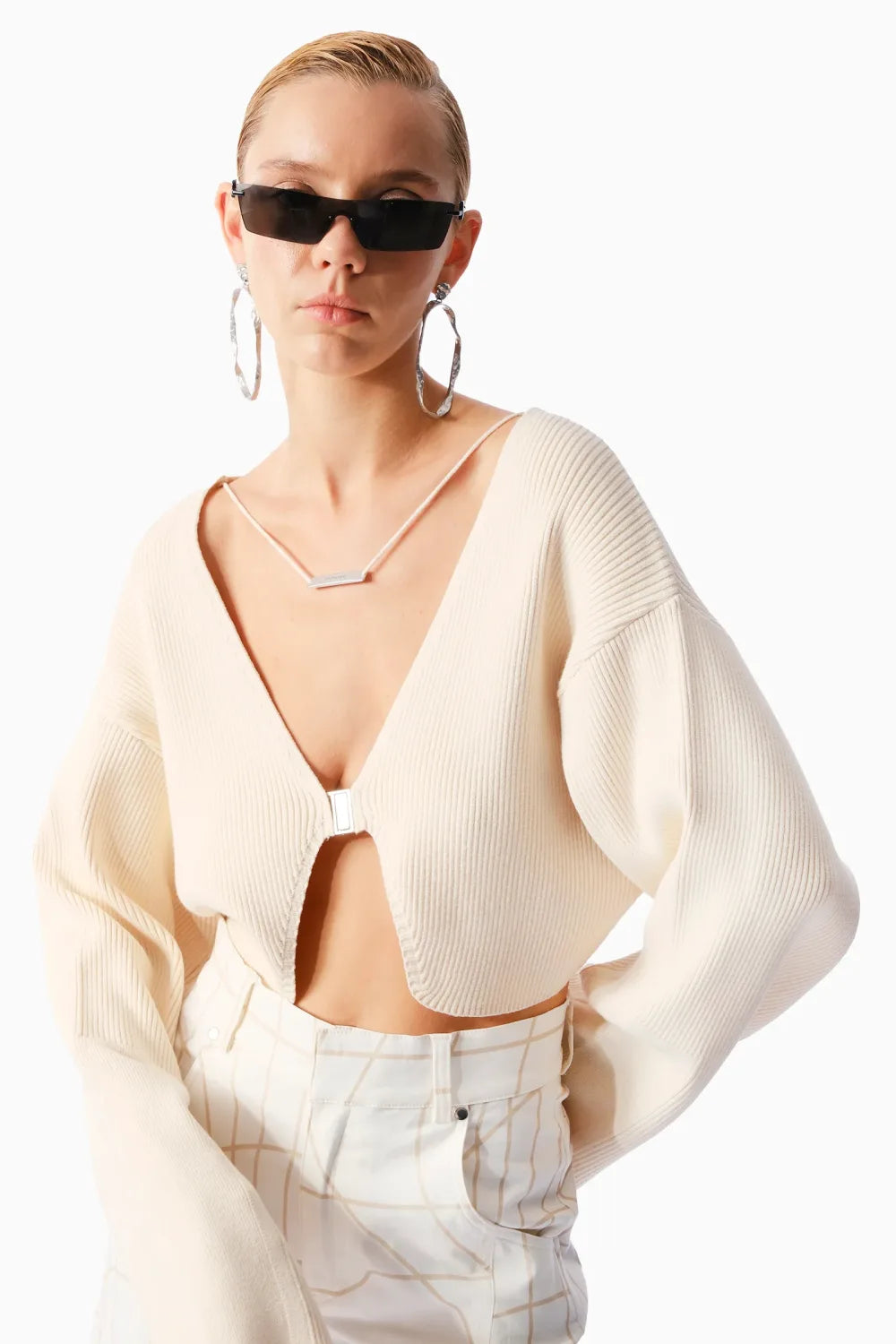 Kntlgy-Future Knit Bej Hırka-Kazak & Triko-2-Milagron.com