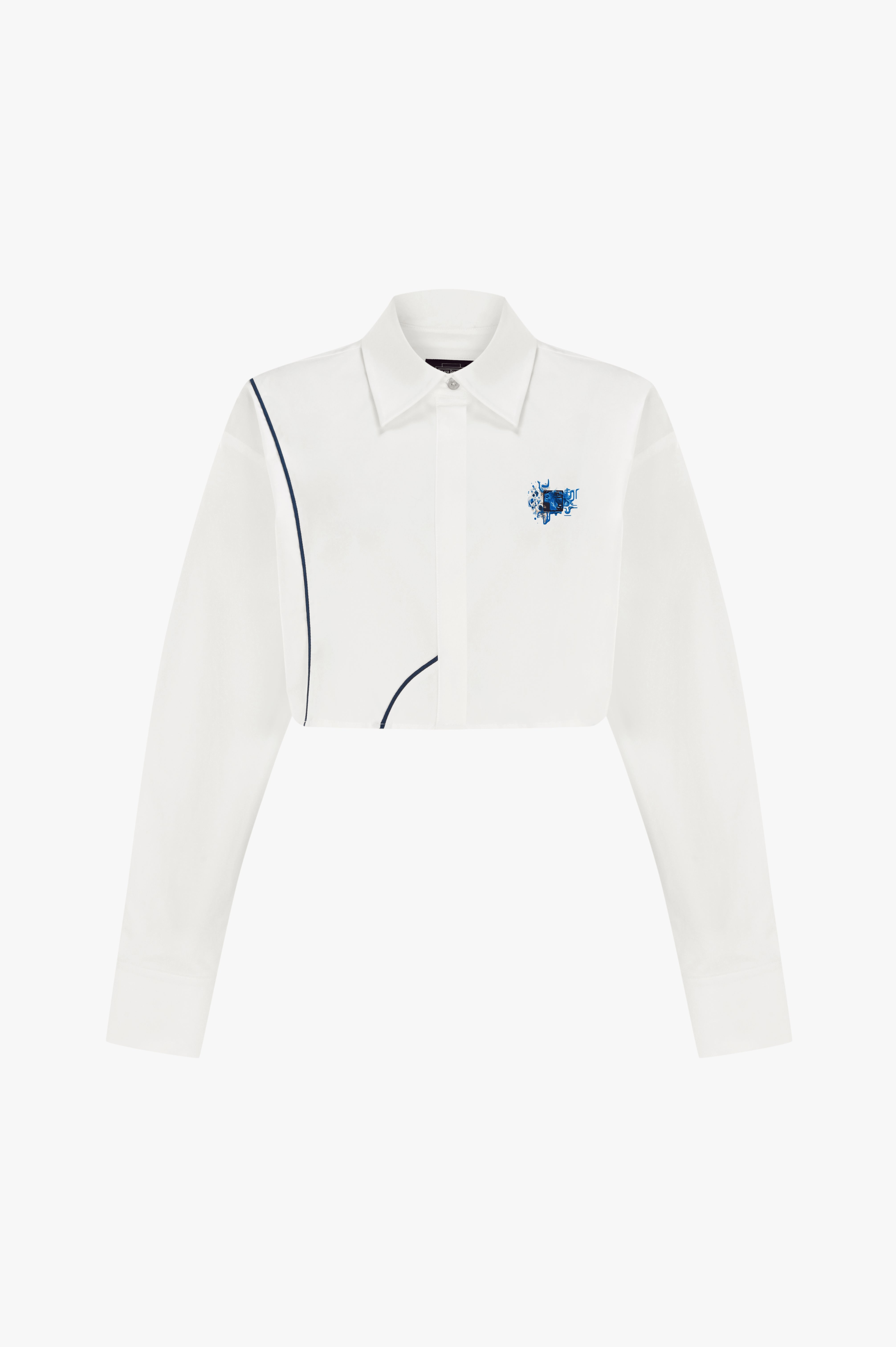 Kntlgy-Galaxy Z Flip 6 Special Edition Crop Shirt-Gömlek-1-Milagron.com