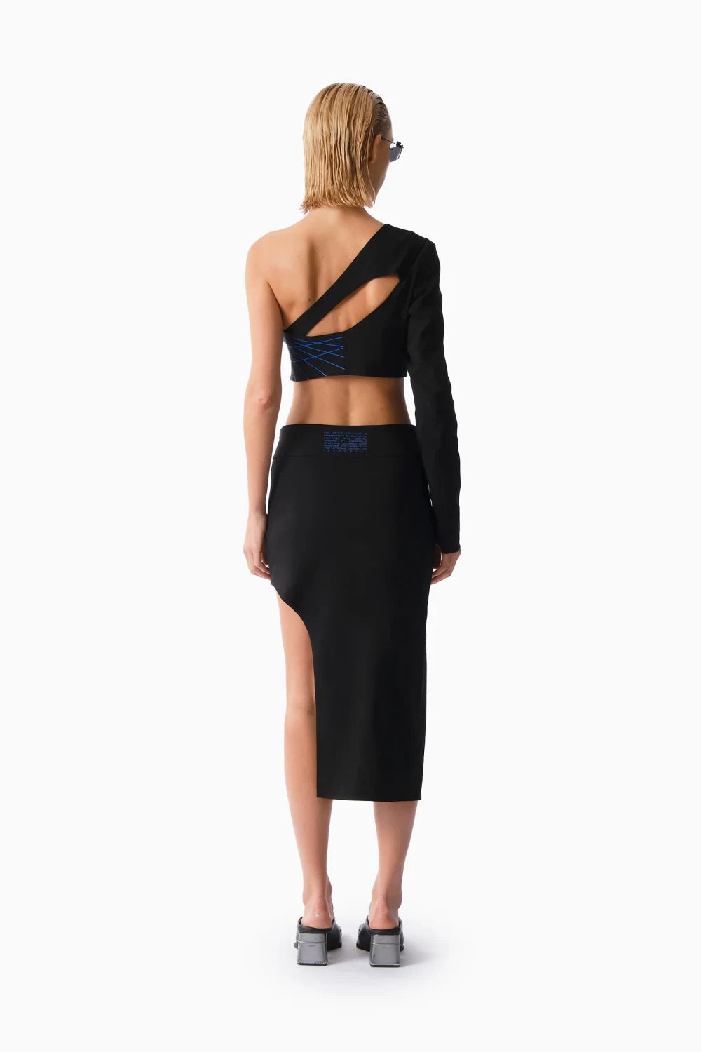 Kntlgy-Heroine Asimetrik Midi Etek-Etek-4-Milagron.com