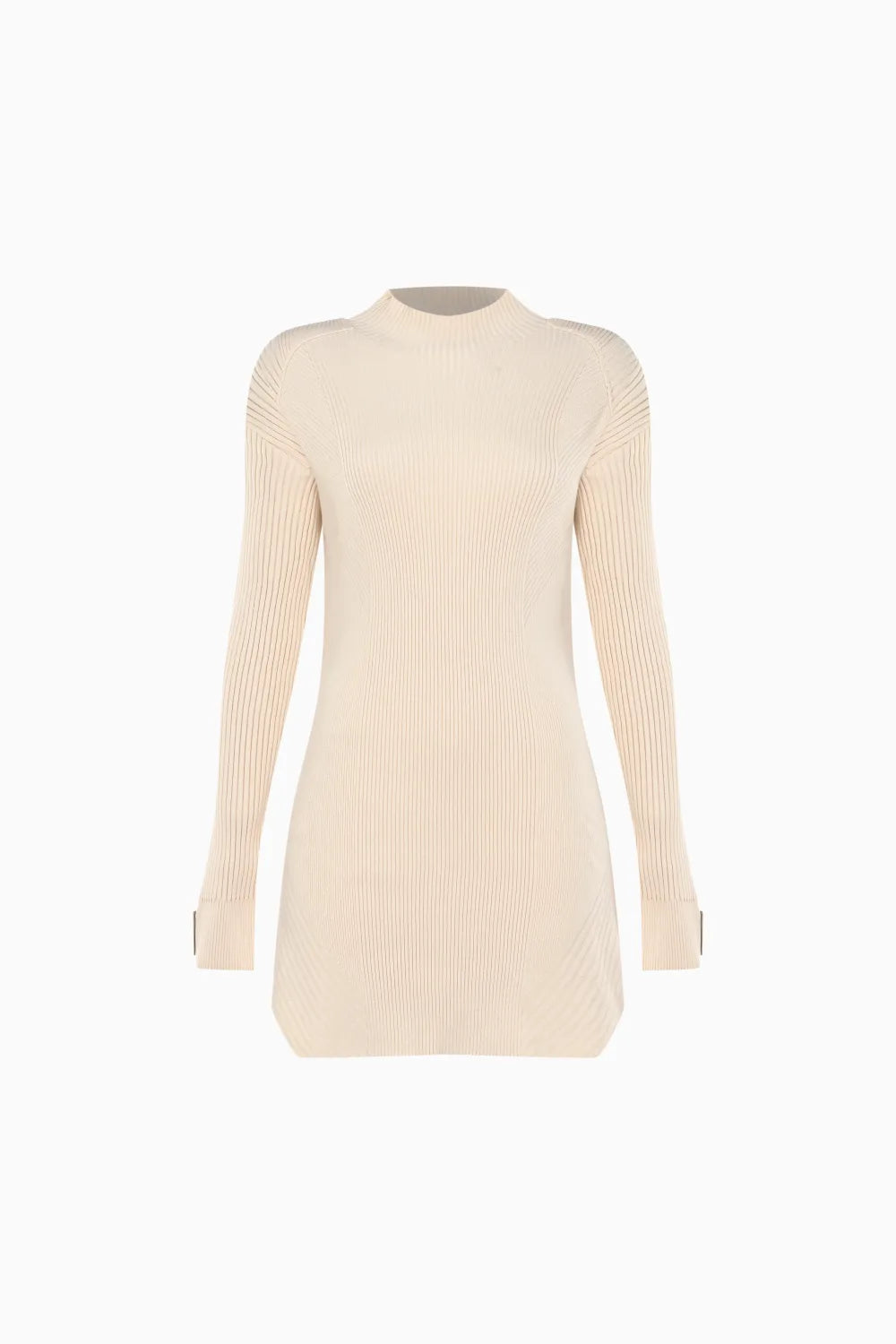 Kntlgy-Infinity Knit Bej Midi Elbise-Elbise-1-Milagron.com