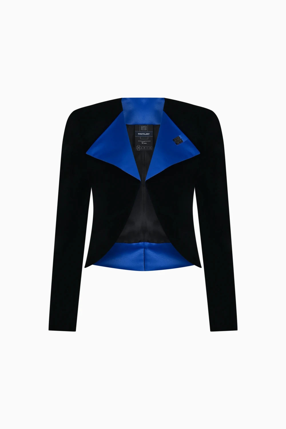 Kntlgy-Kadife Crop Blazer-Ceket-1-Milagron.com