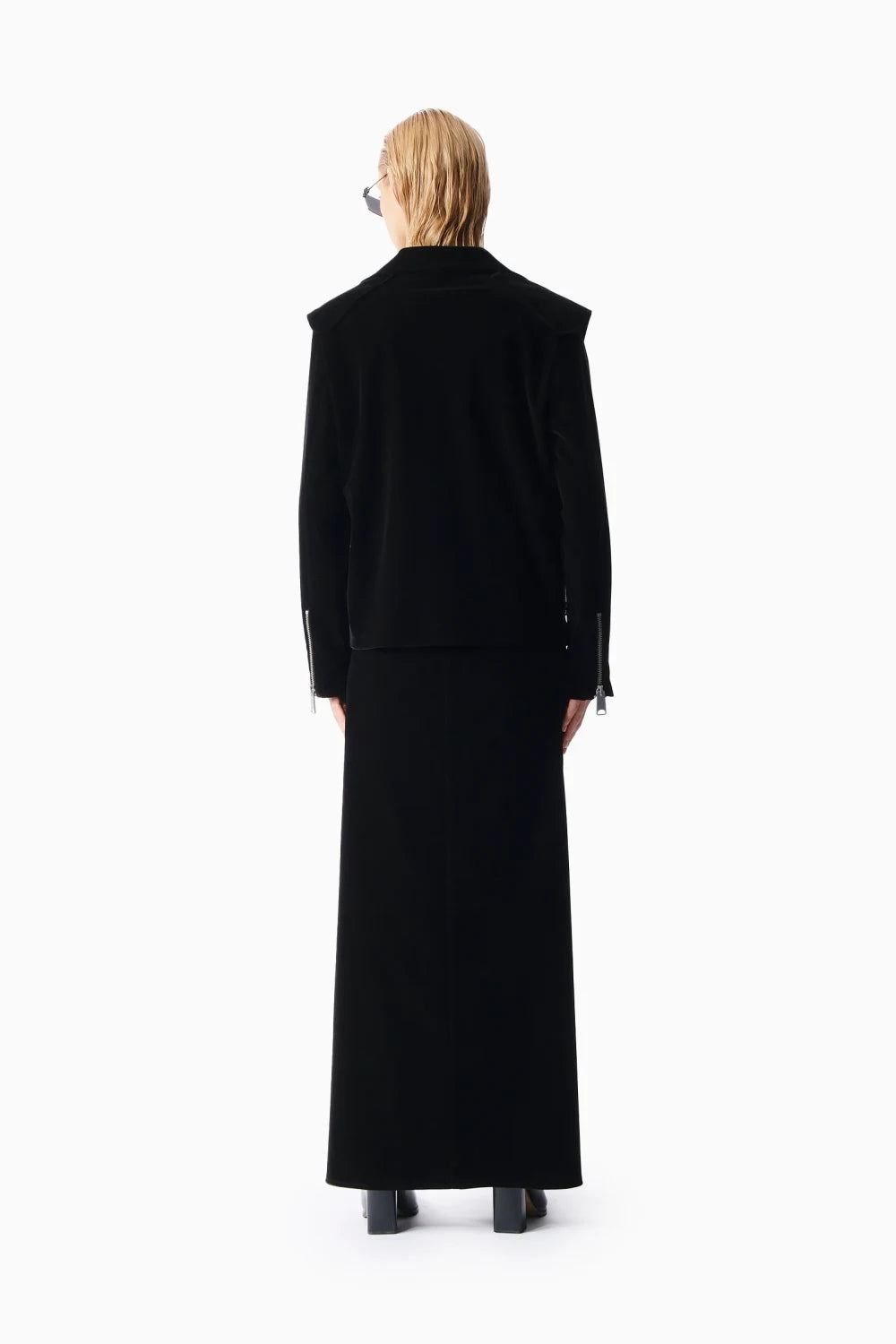 Kntlgy-Kadife Fermuarlı Blazer-Ceket-5-Milagron.com