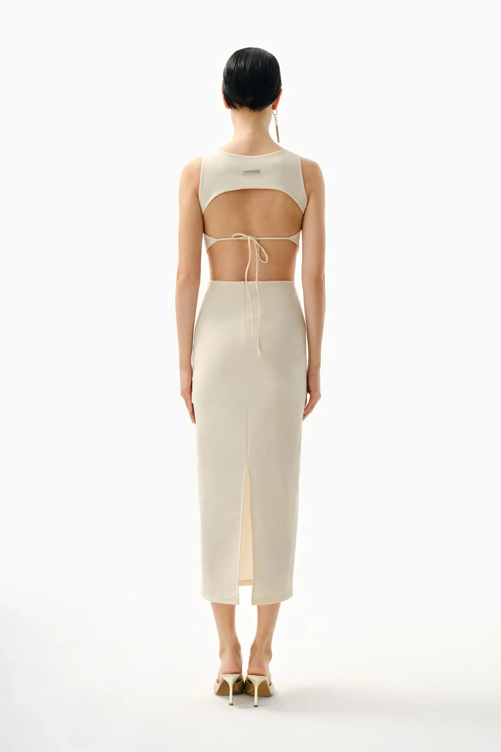 Kntlgy-Kuğu Asimetrik Elbise-Elbise-3-Milagron.com