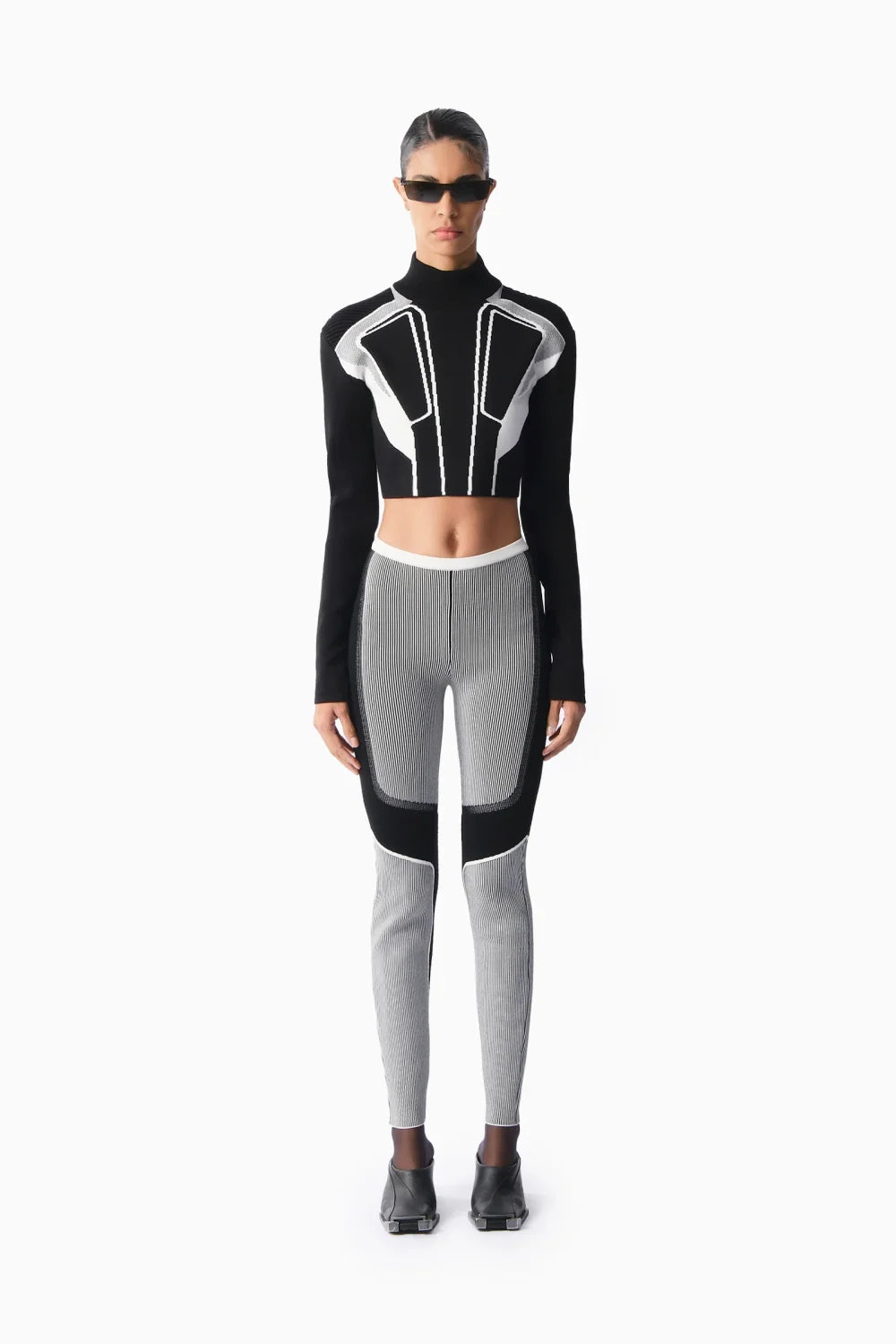 Kntlgy-Matrix Siyah Kısa Kazak-Kazak & Triko-1-Milagron.com