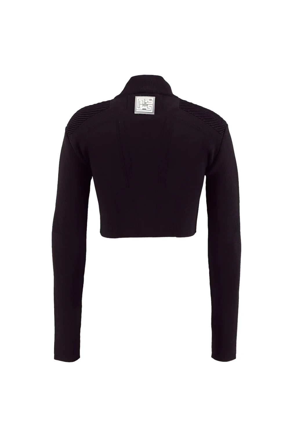 Kntlgy-Matrix Siyah Kısa Kazak-Kazak & Triko-4-Milagron.com