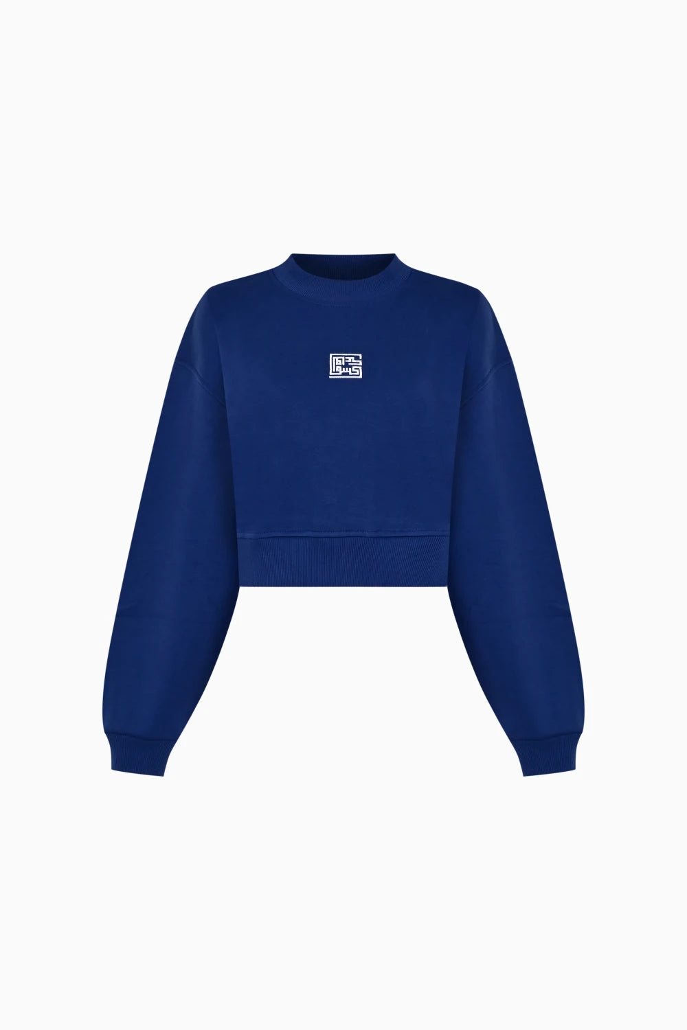 Kntlgy-Mavi Crop Sweatshirt-Sweatshirts & Hoodies-1-Milagron.com