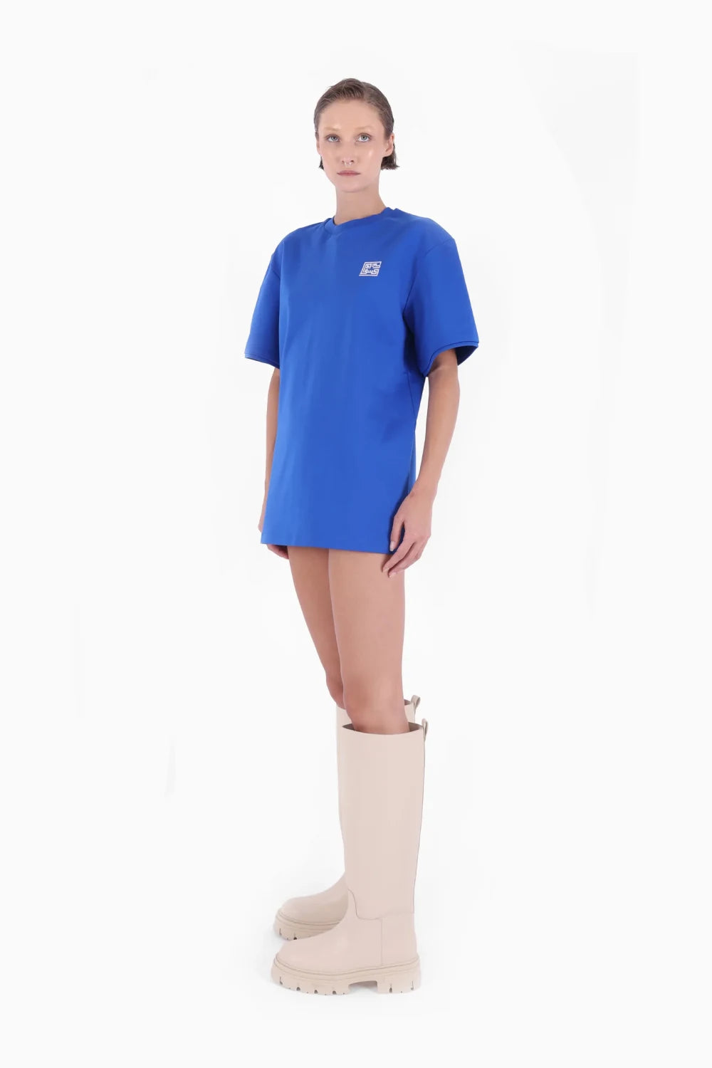 Kntlgy-Mavi Oversize T Shirt-T-Shirts-2-Milagron.com