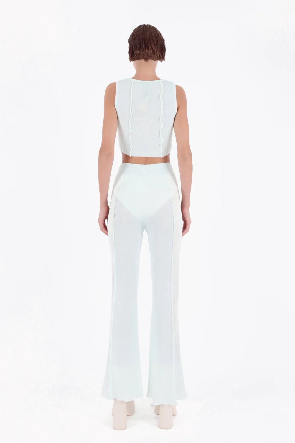 Kntlgy-Mint Örme İspanyol Paça Pantolon-Pantolon-5-Milagron.com