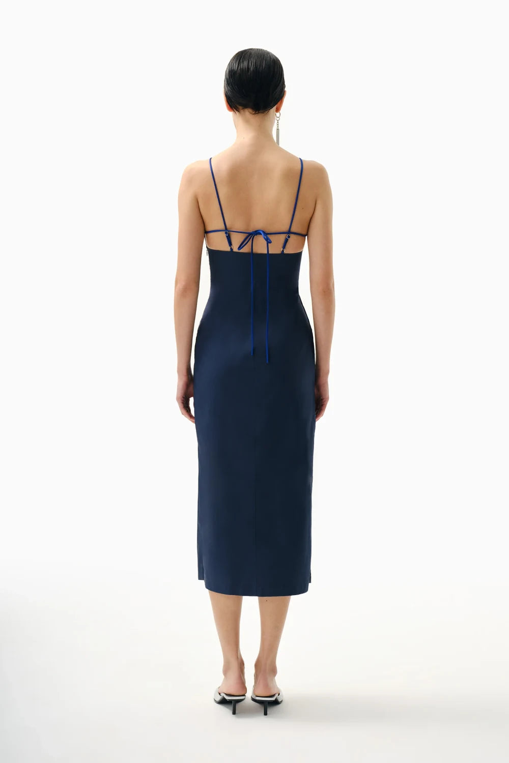 Kntlgy-Organik Pamuklu İp Askili Elbise-Elbise-3-Milagron.com