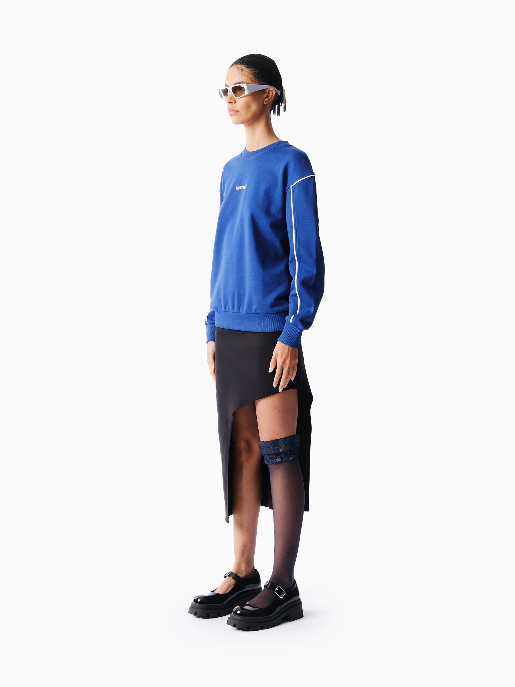 Kntlgy-Saver Unisex Mavi Sweatshirt-Sweatshirts & Hoodies-1-Milagron.com