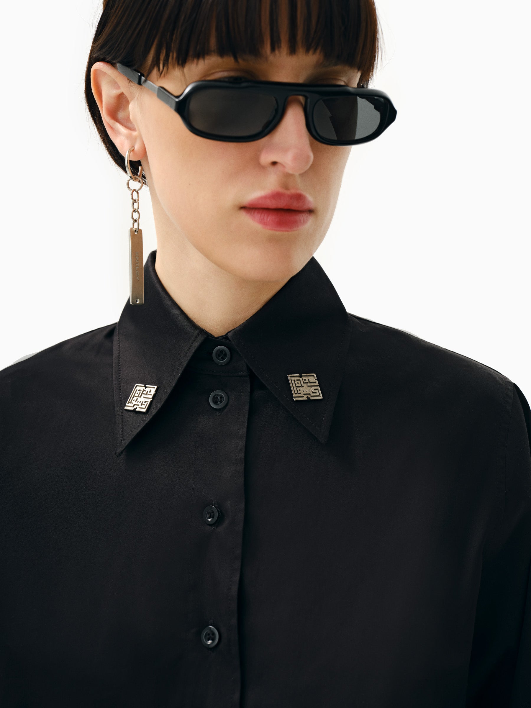 Kntlgy-Siyah Maskülen Gömlek-Gömlek-4-Milagron.com