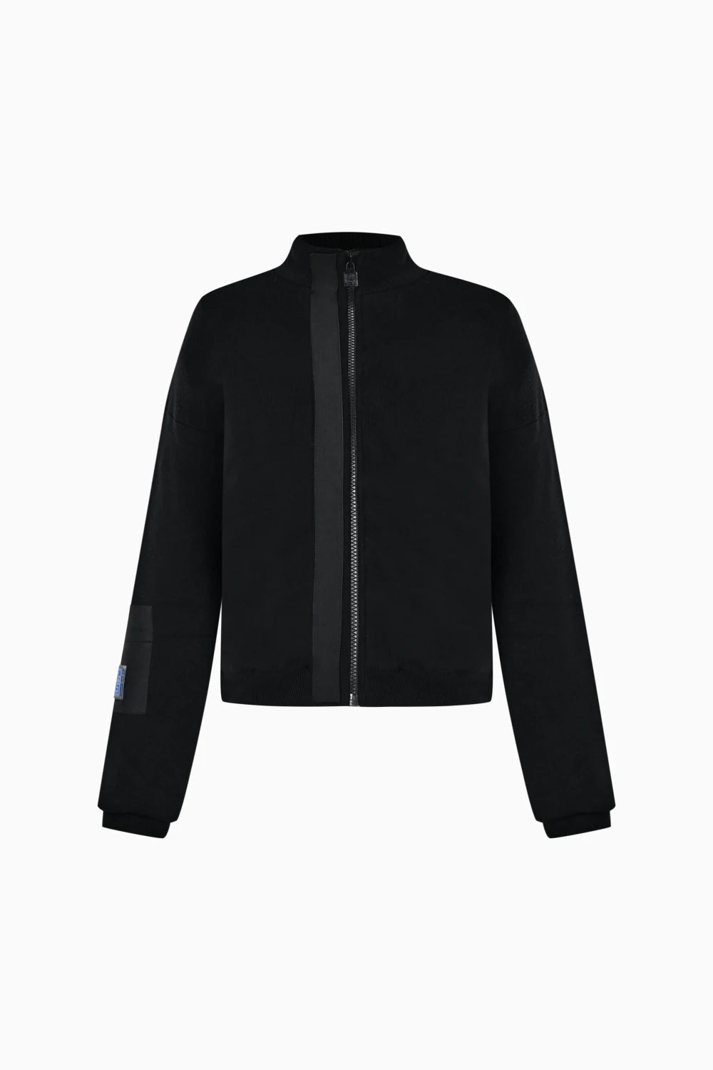 Kntlgy-Siyah Triko Bomber Ceket-Ceket-1-Milagron.com