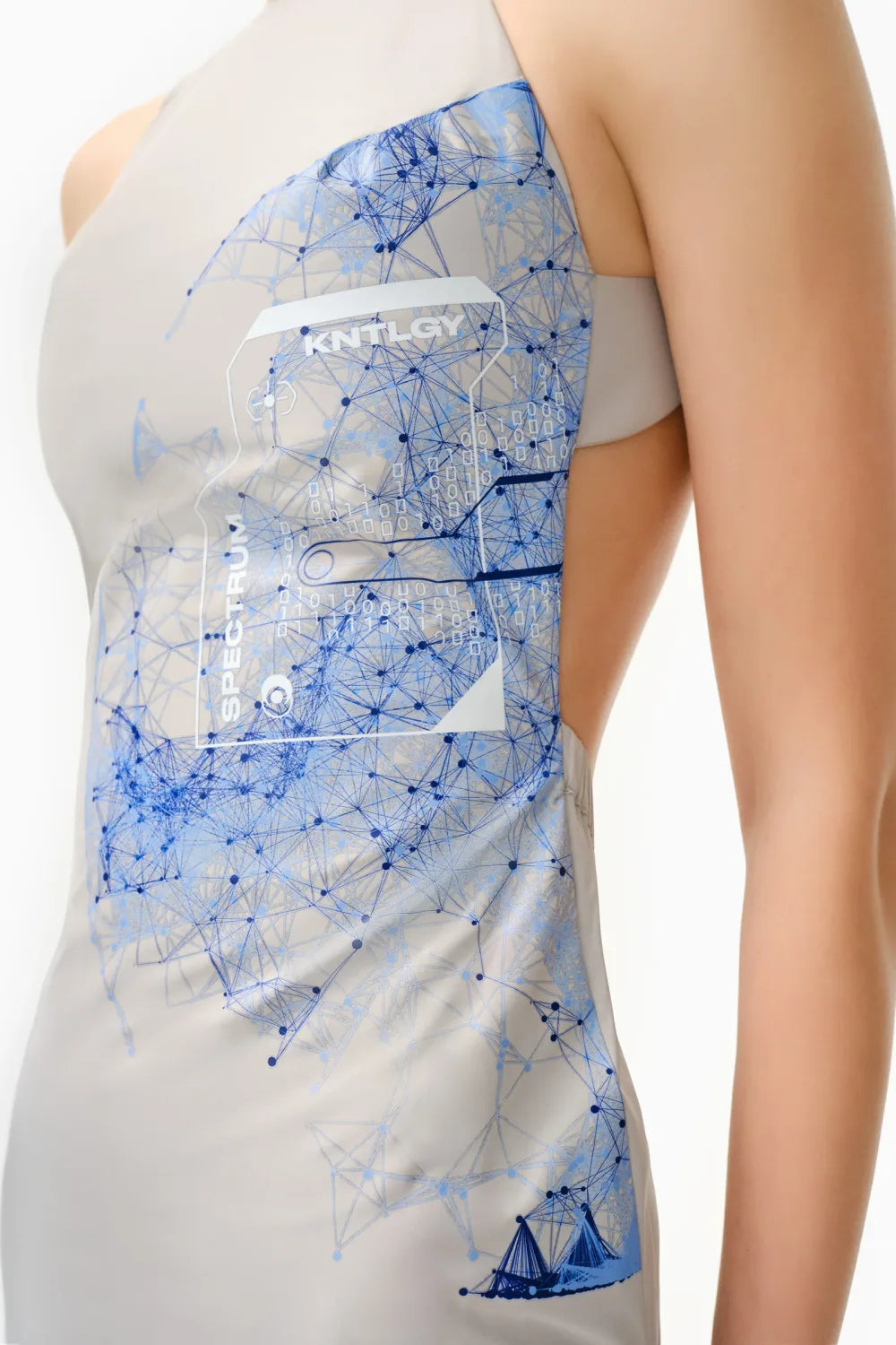 Kntlgy-Space Tech Mini Elbise-Elbise-3-Milagron.com