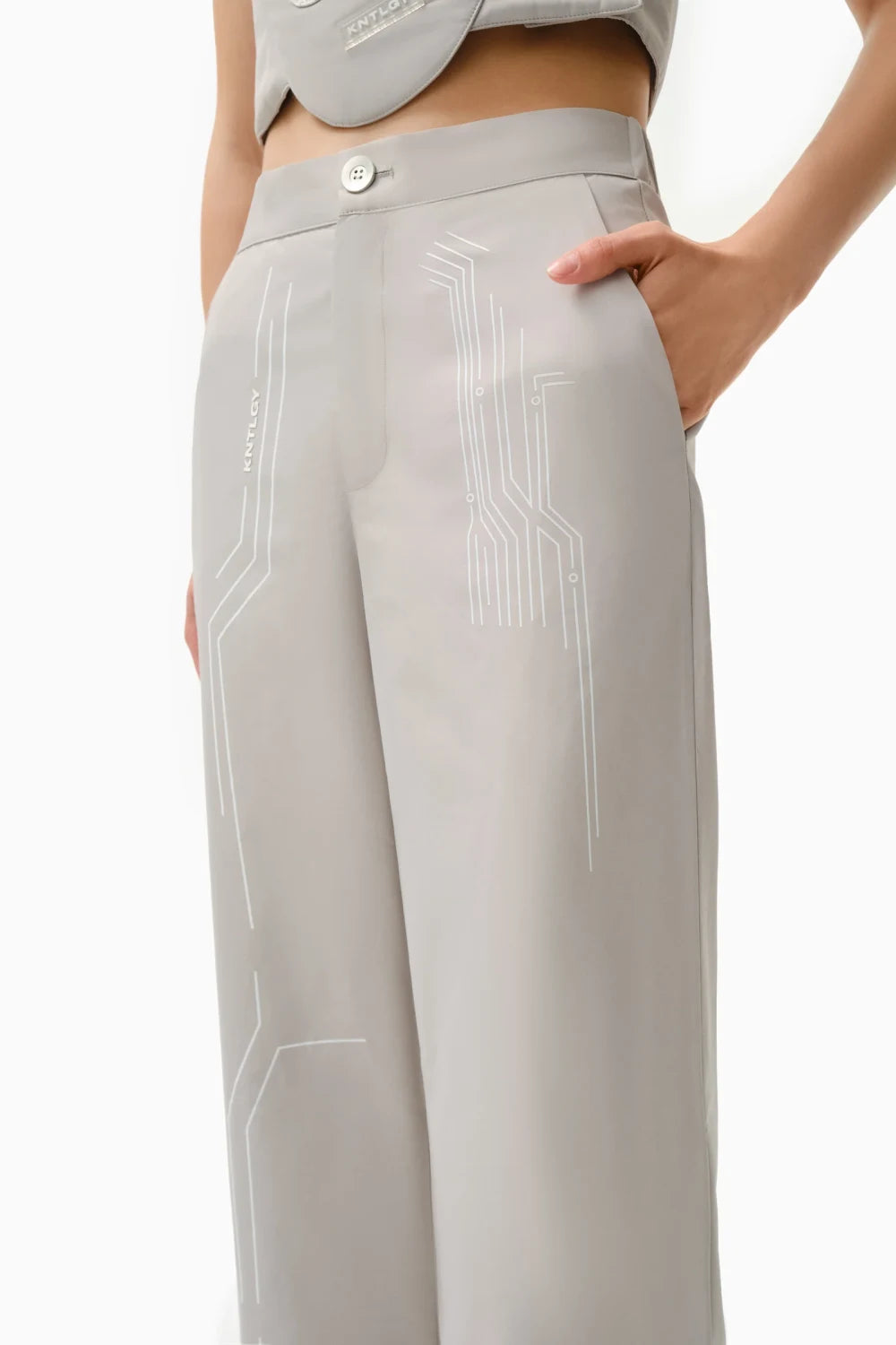 Kntlgy-Space Tech Pantolon-Kumaş Pantolon-3-Milagron.com