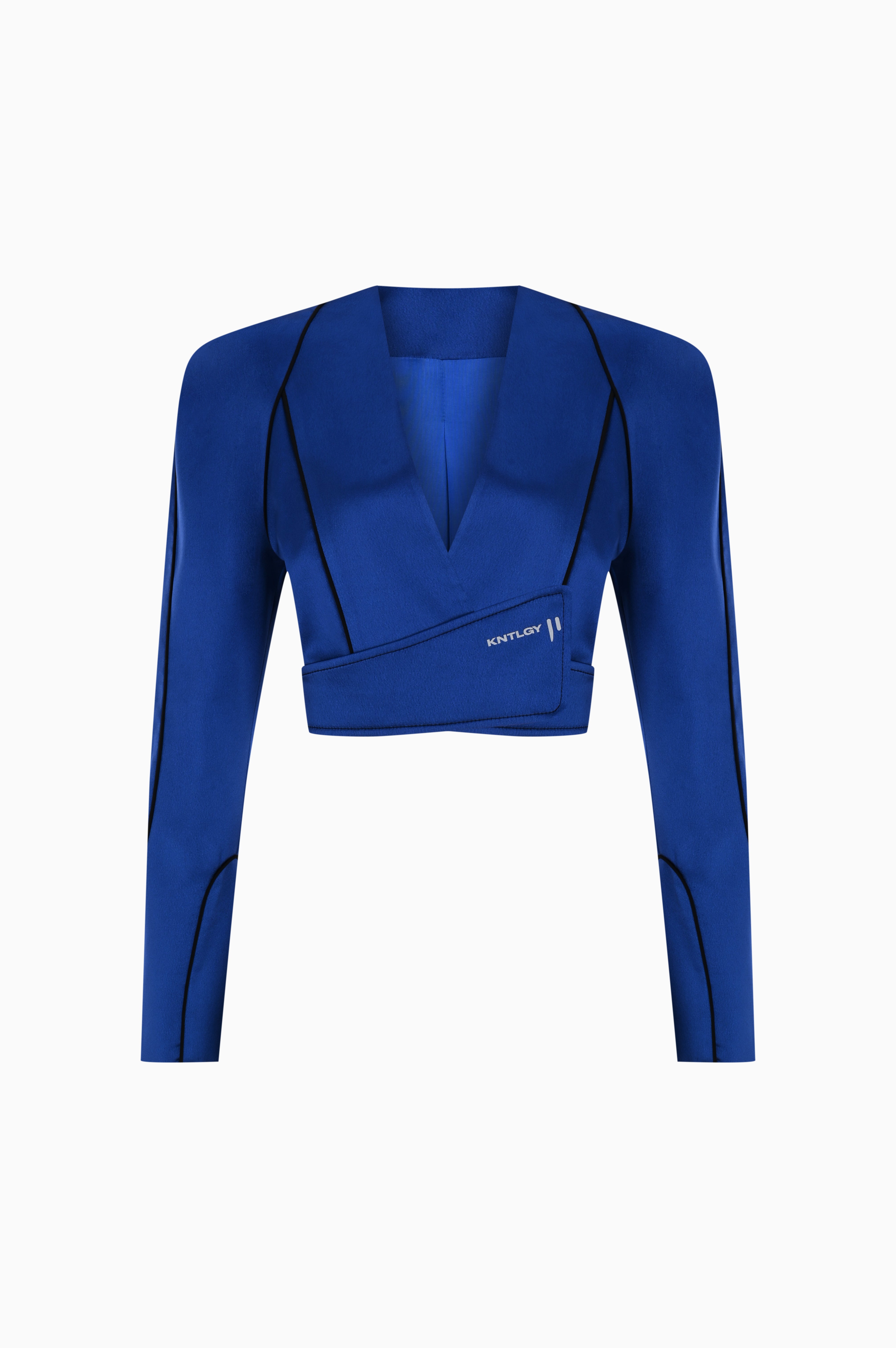 Kntlgy-Super Woman Sınırlı Üretim Mavi Saten Ceket-Ceket-2-Milagron.com