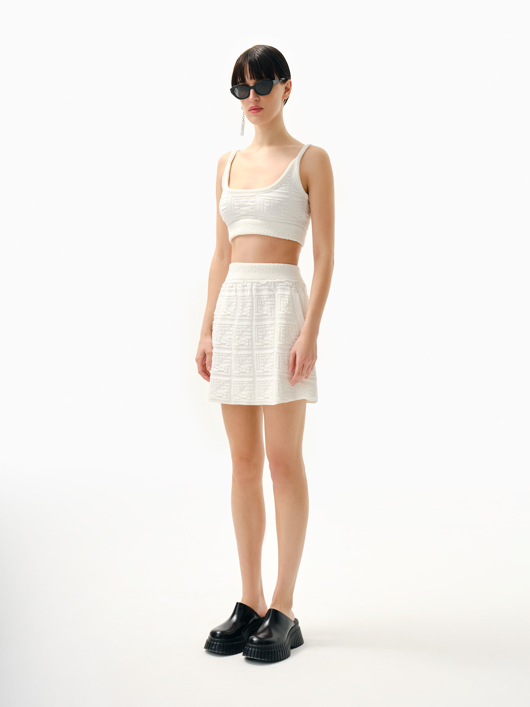 Kntlgy-Tenis Görünümlü Triko Crop Top-Top-2-Milagron.com