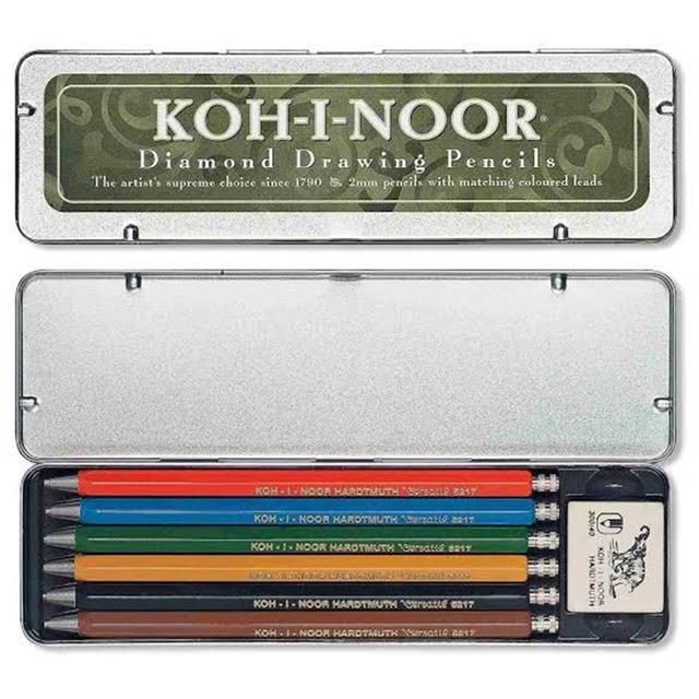 Koh İ Noor-Koh I Noor 5217 Portmin Versatil Kalem Seti 2.0 Mm 6 Renk 5217 0 N2-Çizim Kalemleri-3-Milagron.com