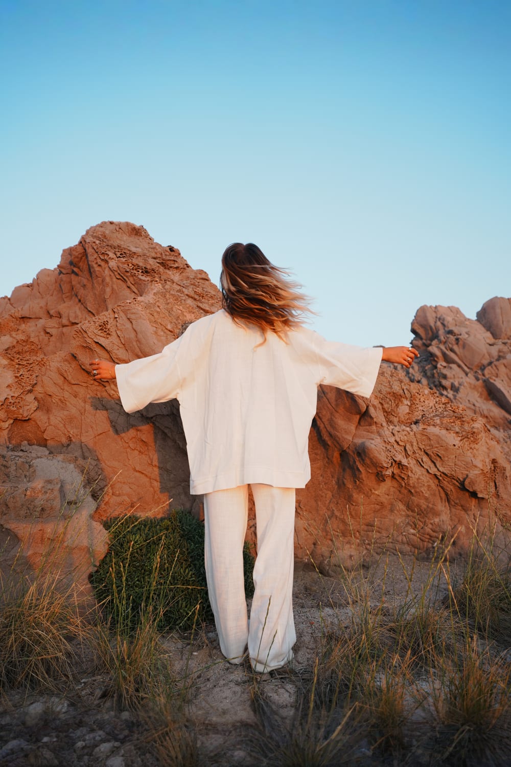 Koi People-%100 Keten Beyaz Pantolon-Keten Pantolon-3-Milagron.com