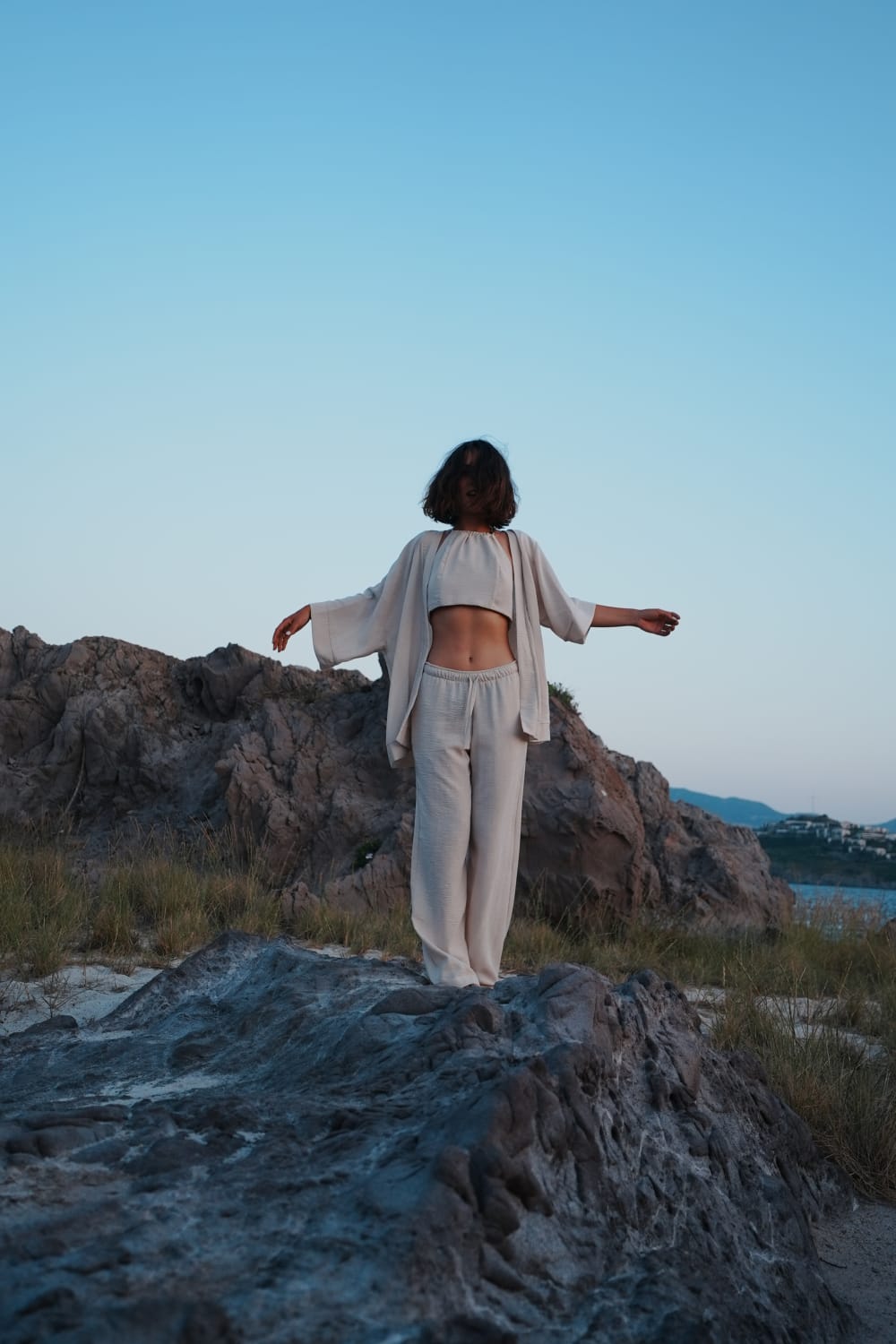 Koi People-Bej Keten Pantolon-Keten Pantolon-2-Milagron.com