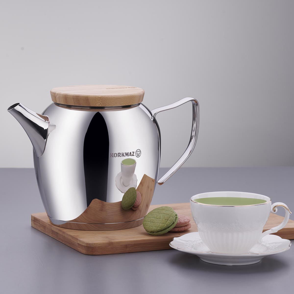 Korkmaz A025 Montana Çelik Çaydanlık 2.3 Litre