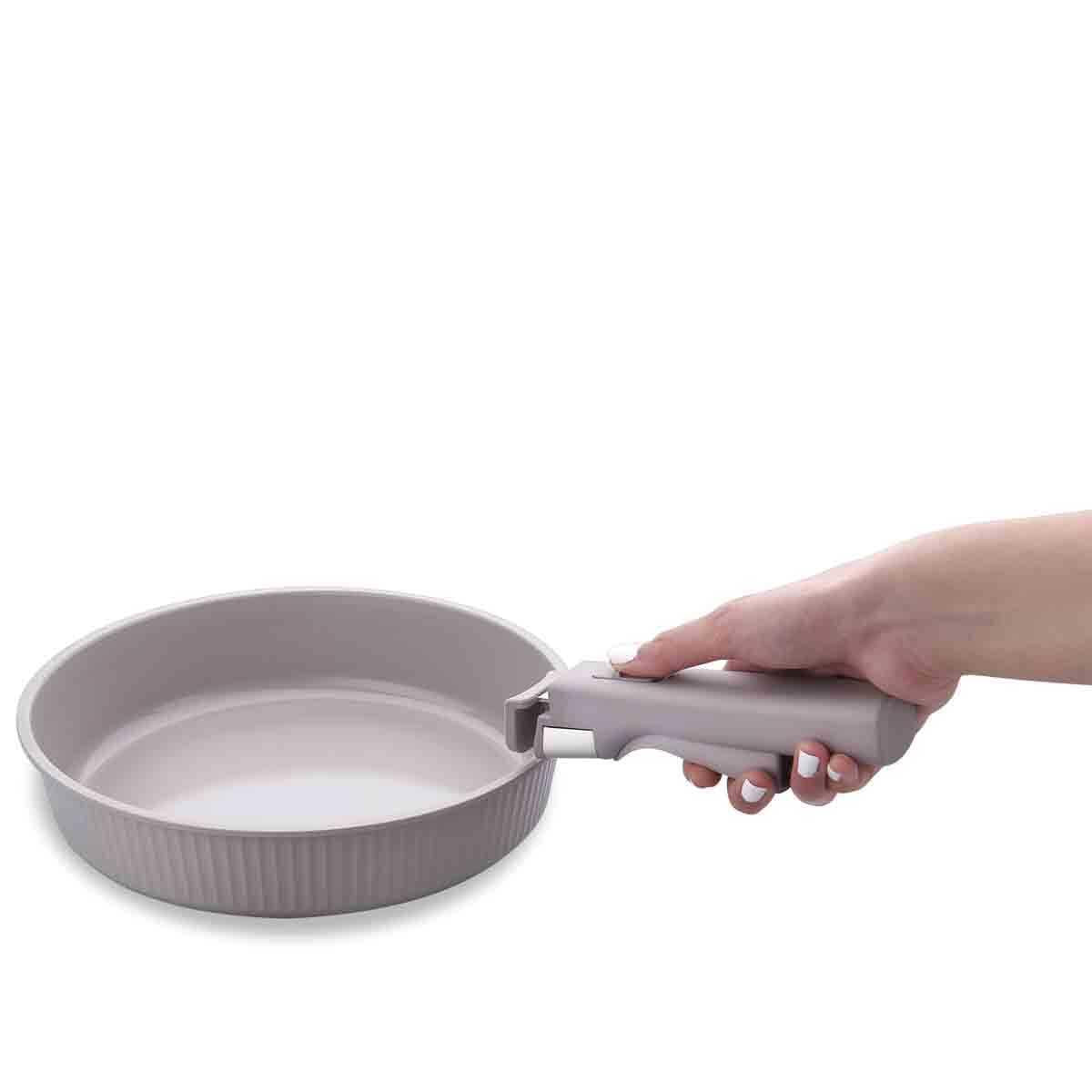 Korkmaz A2800 Pratika Çıkarılabilir Saplı 8 Parça Seramik Tencere Seti