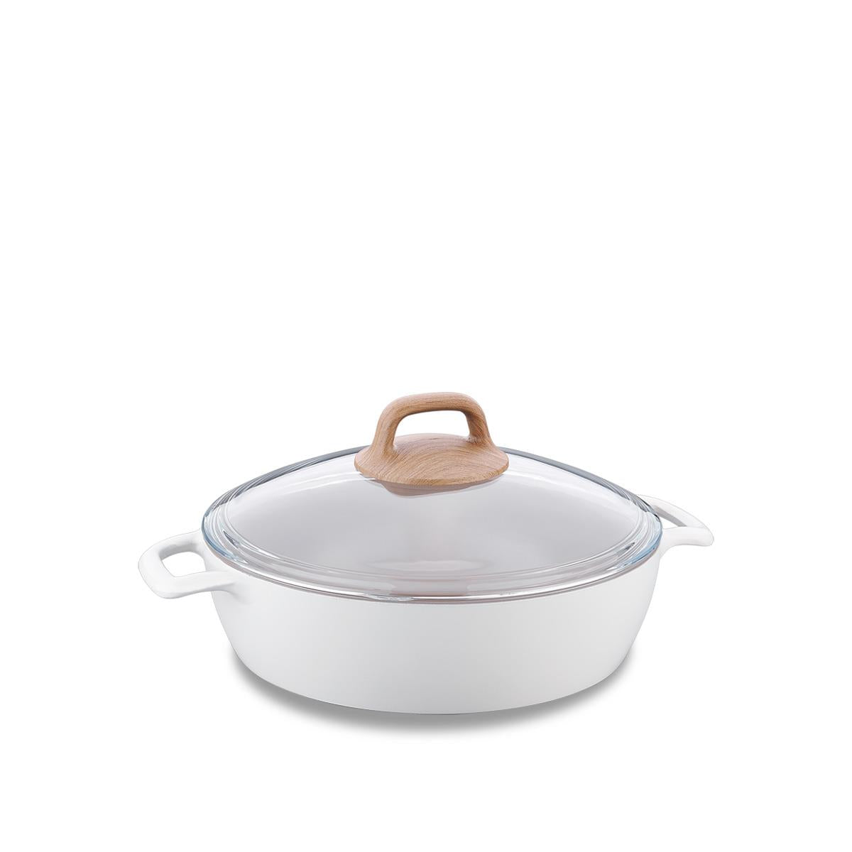 Korkmaz A2982 Gusto Seramik Kısa Tencere 26x7 Cm