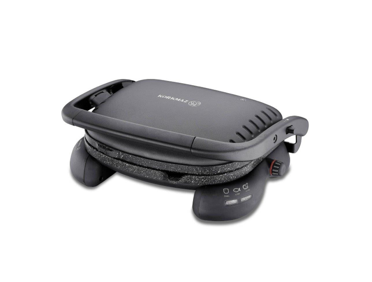 Korkmaz A324-06 Castron Siyah Tost Makinesi