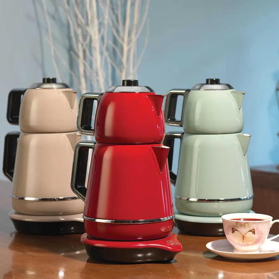 Korkmaz A332 Demiks Kırmızı Elektrikli Çaydanlık