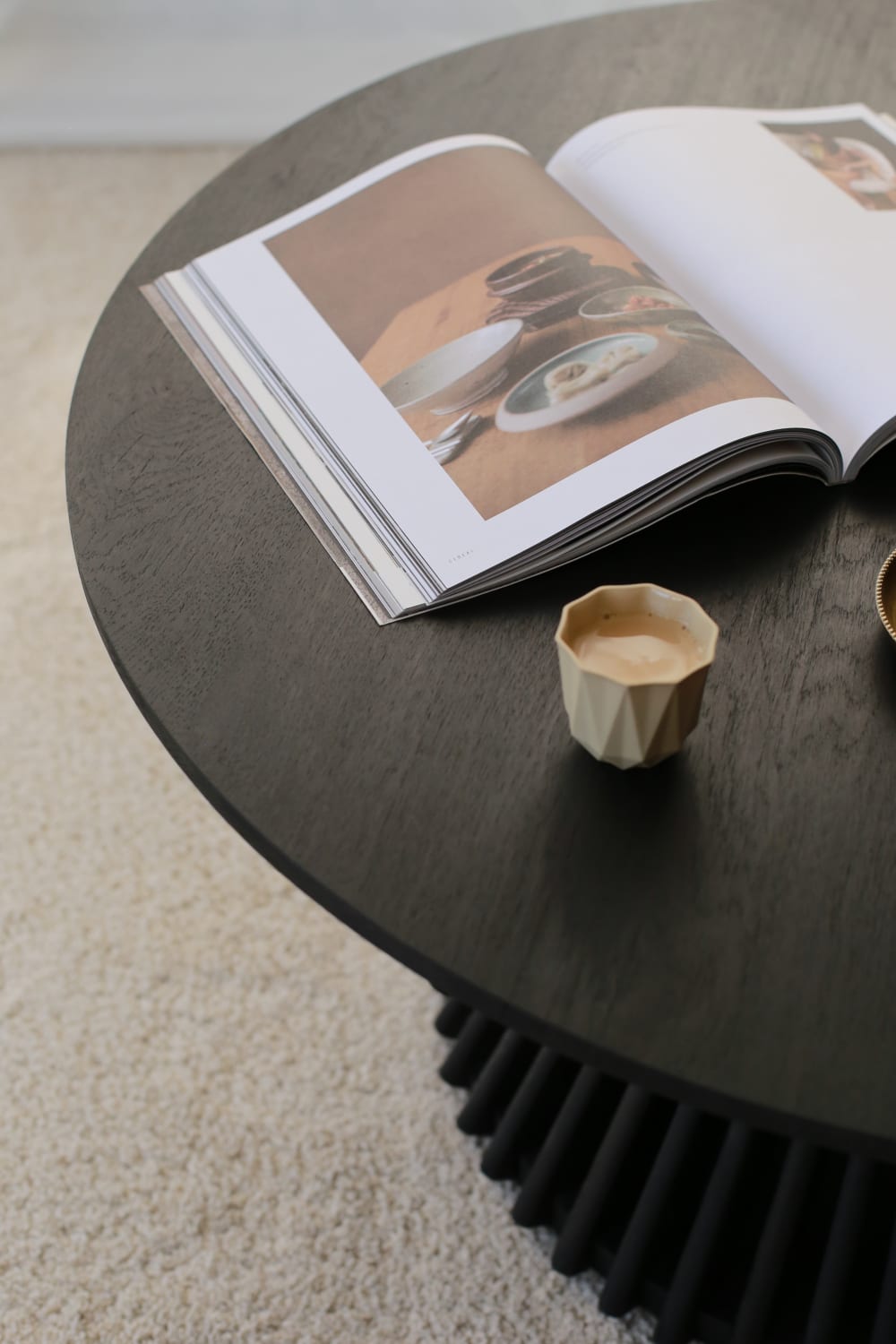 Kos Living-Cage Meşe Orta Sehpa Black-Sehpa-2-Milagron.com