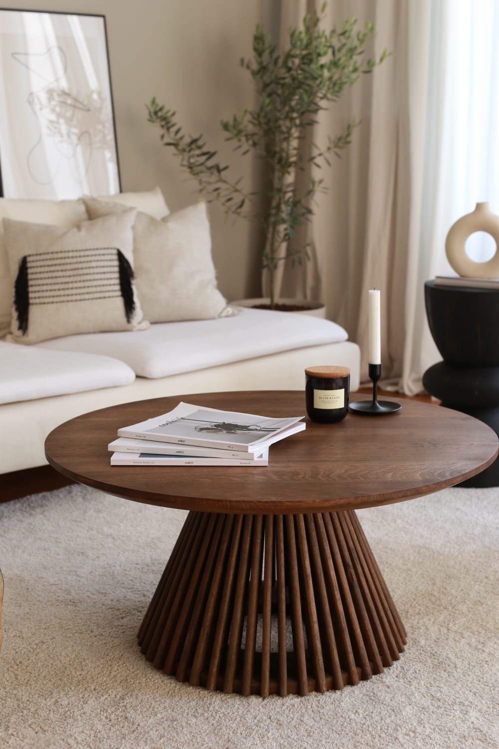 Kos Living-Cage Meşe Orta Sehpa Chocolate-Sehpa-1-Milagron.com