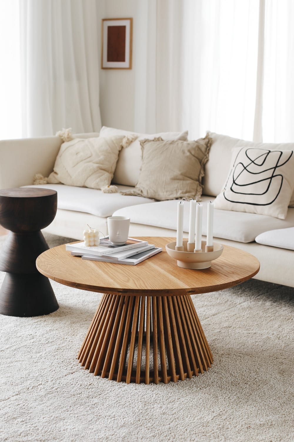 Kos Living-Cage Meşe Orta Sehpa Natural-Sehpa-2-Milagron.com