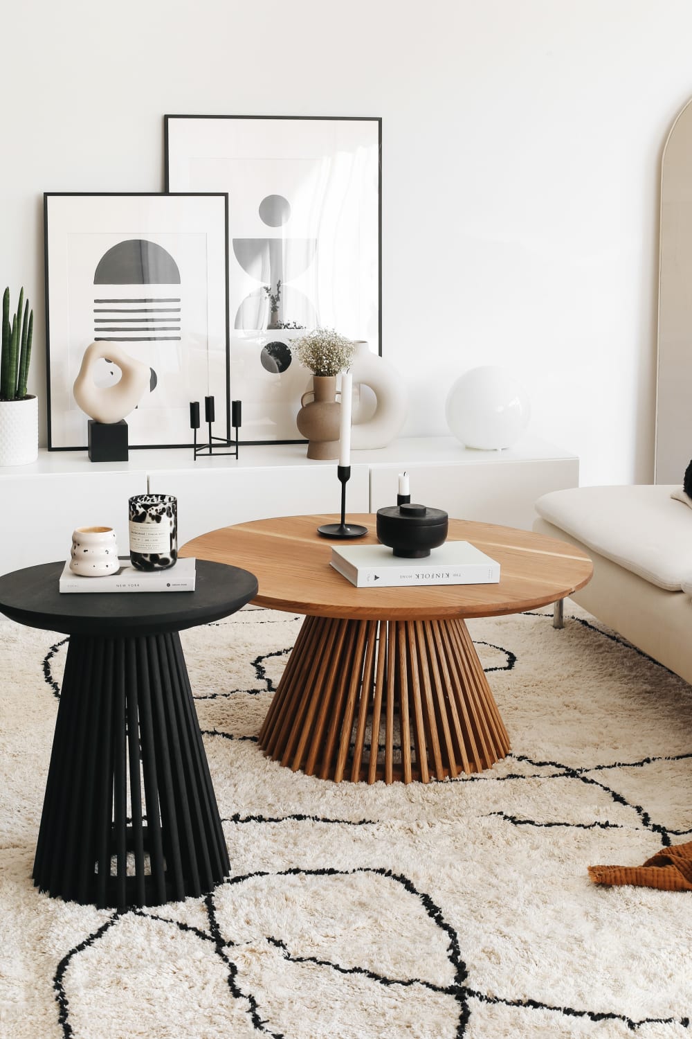 Kos Living-Cage Meşe Orta Sehpa Natural-Sehpa-6-Milagron.com