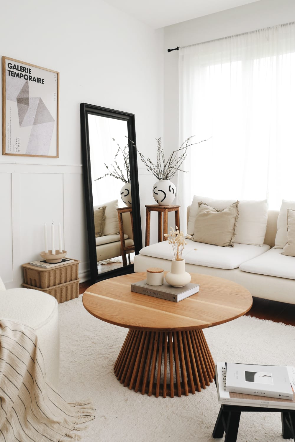 Kos Living-Cage Meşe Orta Sehpa Natural-Sehpa-7-Milagron.com