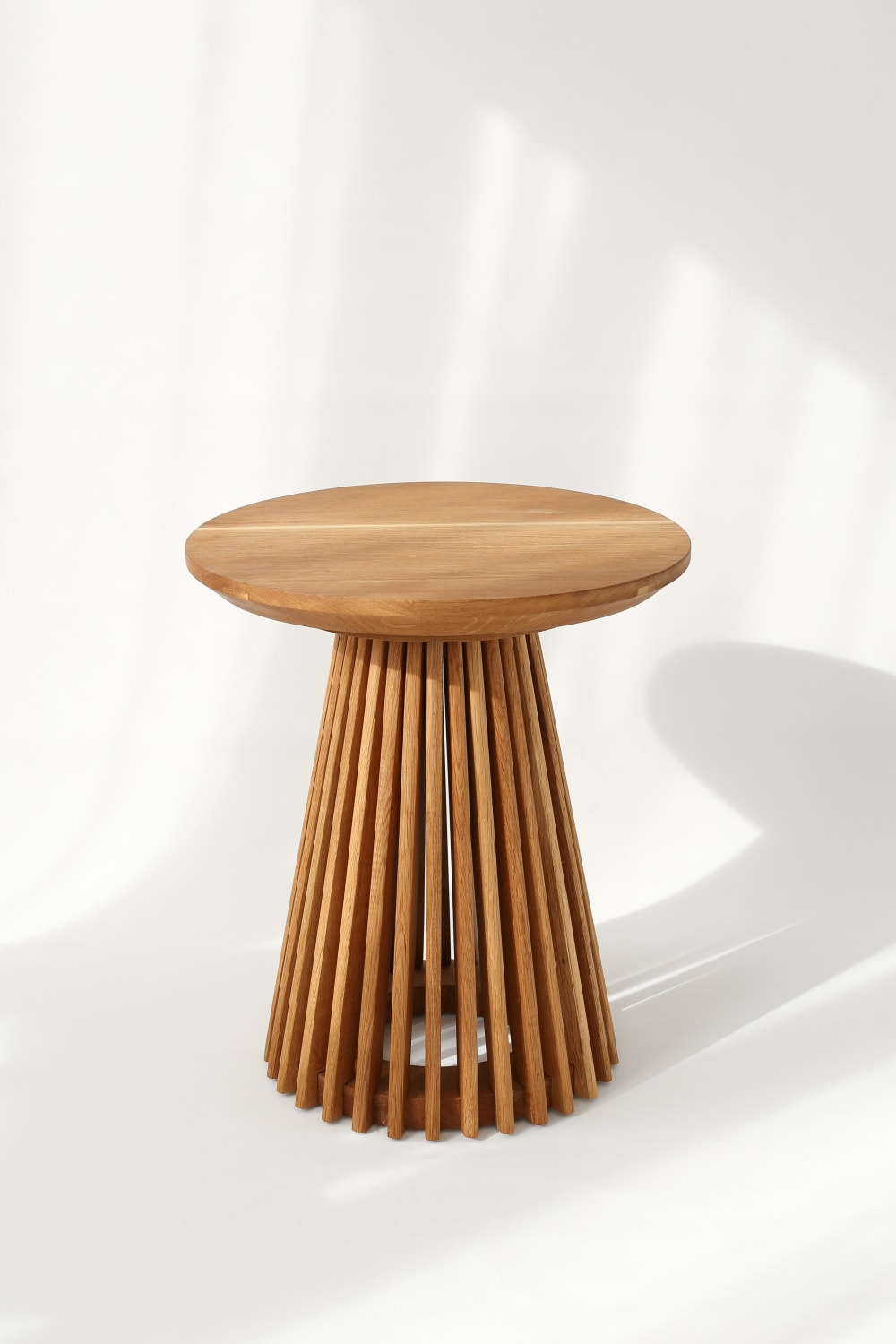 Kos Living-Cage Meşe Yan Sehpa Natural-Sehpa-2-Milagron.com