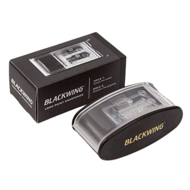 Kum X Blackwing Limited Edition Two-Step Long Point Kalemtraş Oval Siyah