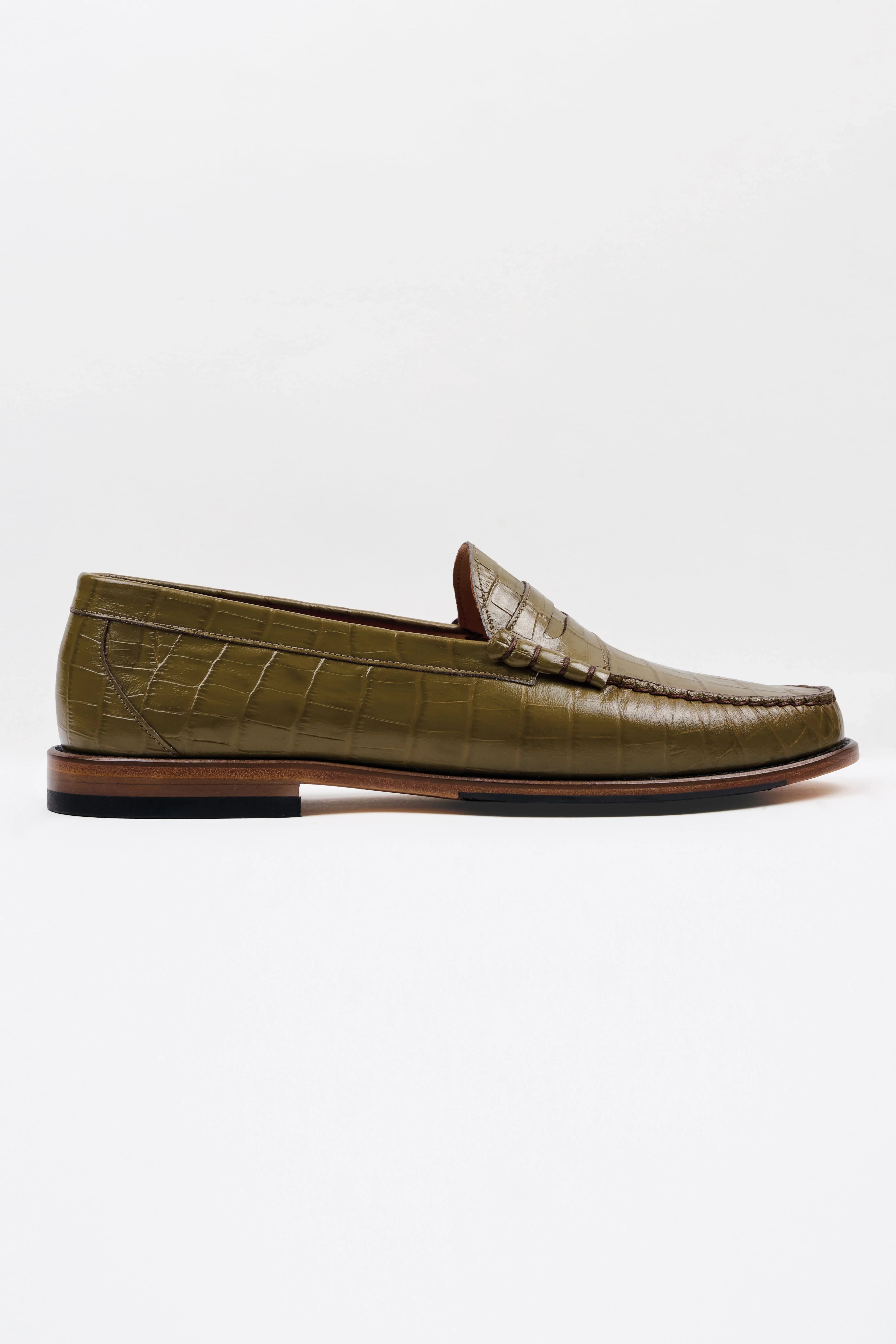 Crocodile Penny Loafer