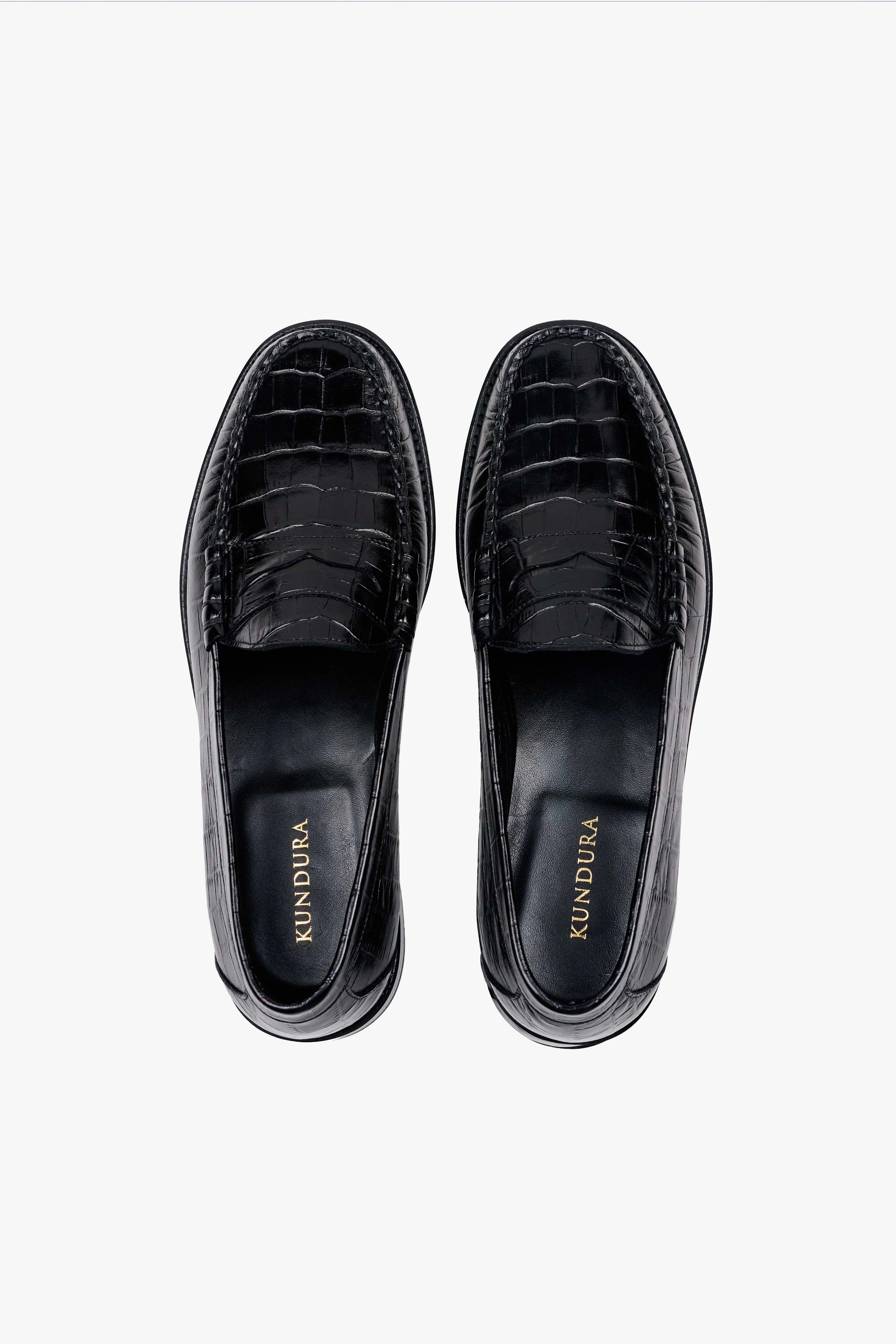 Crocodile Penny Loafer No.3