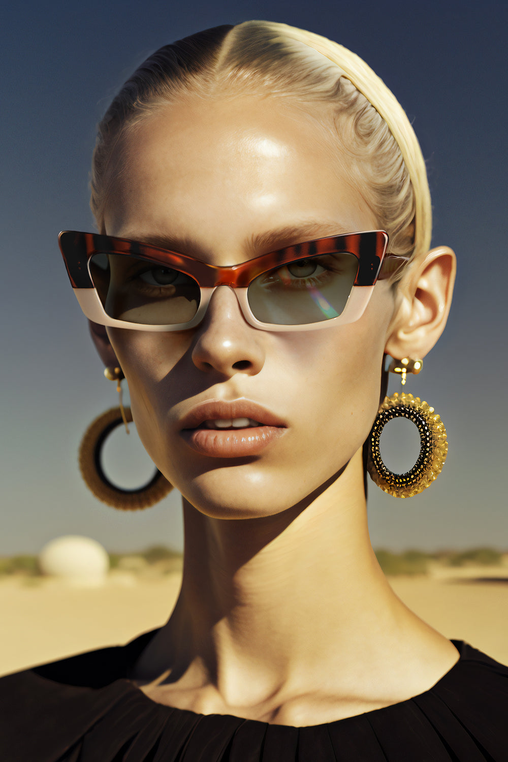 L’Obscure Clarté-Soul 11 Havana/ Krem Güneş Gözlüğü-Güneş Gözlüğü-3-Milagron.com