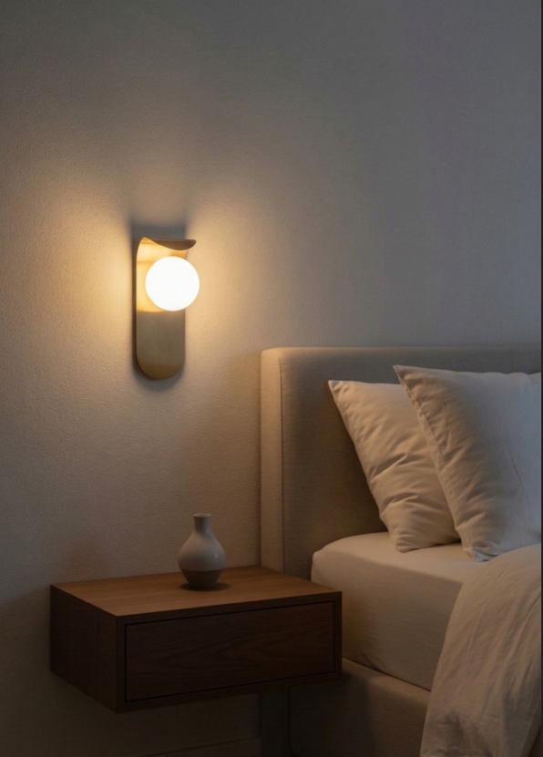 Lumiana-Bruno Curved Pirinç Eskitme Aplik-Aplik-3-Milagron.com