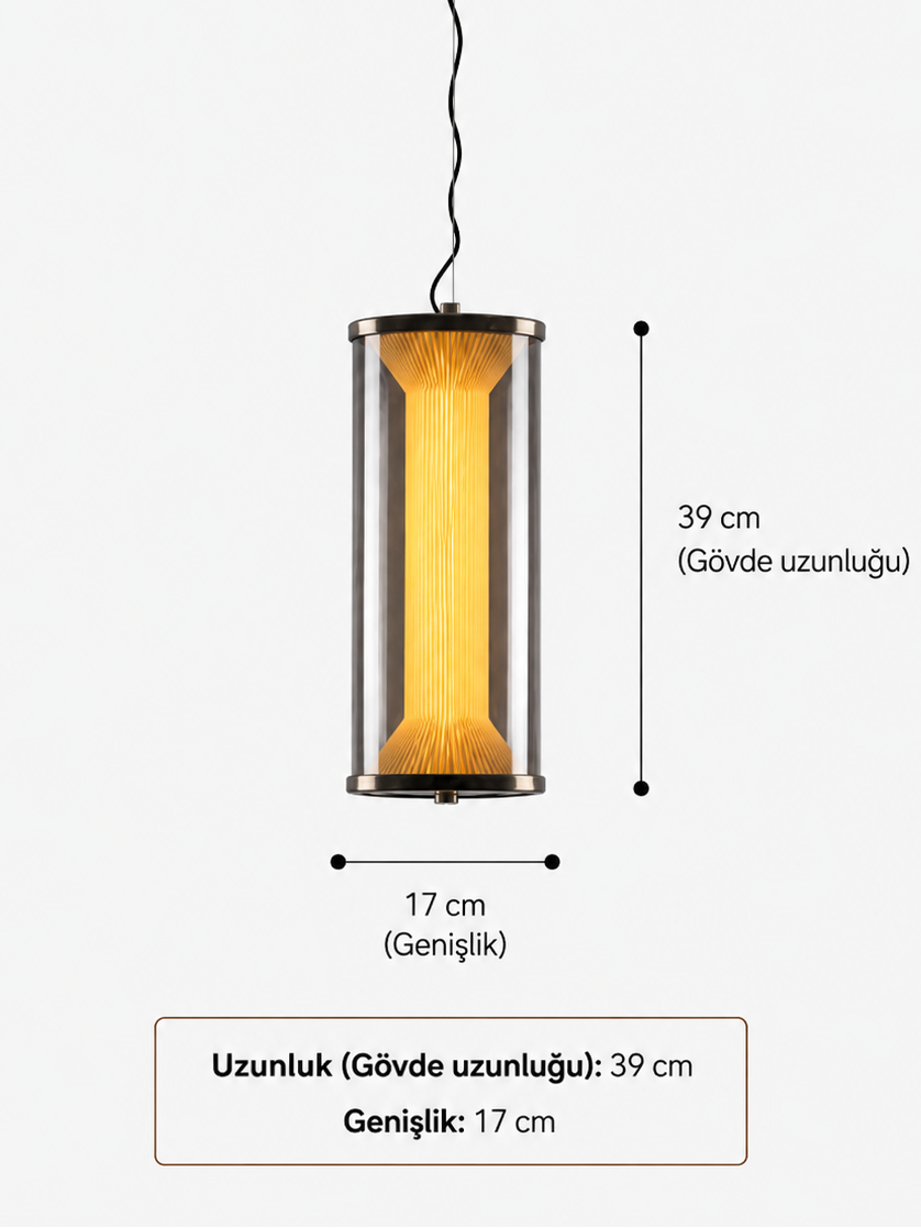 Lumiana-Raleigh Füme Sarkıt (Medium)-Avize-3-Milagron.com