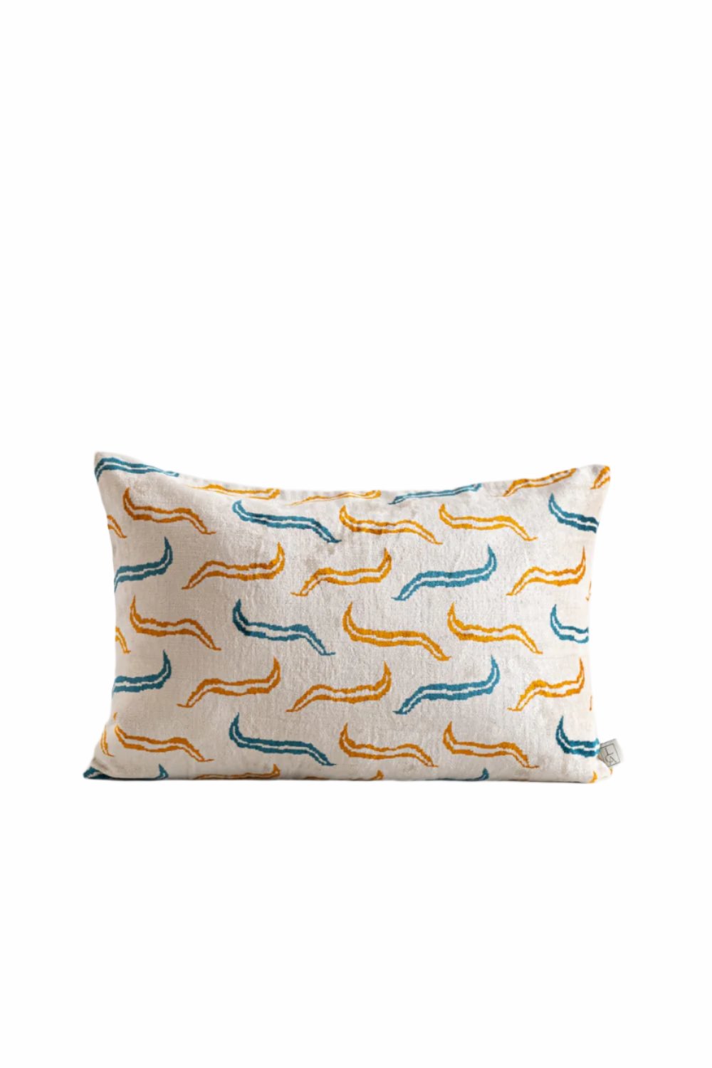 La Casa Antica-İpek Kadife İkat Yastık Kılıfı (40x60cm)-Yastık Kılıfı-1-Milagron.com