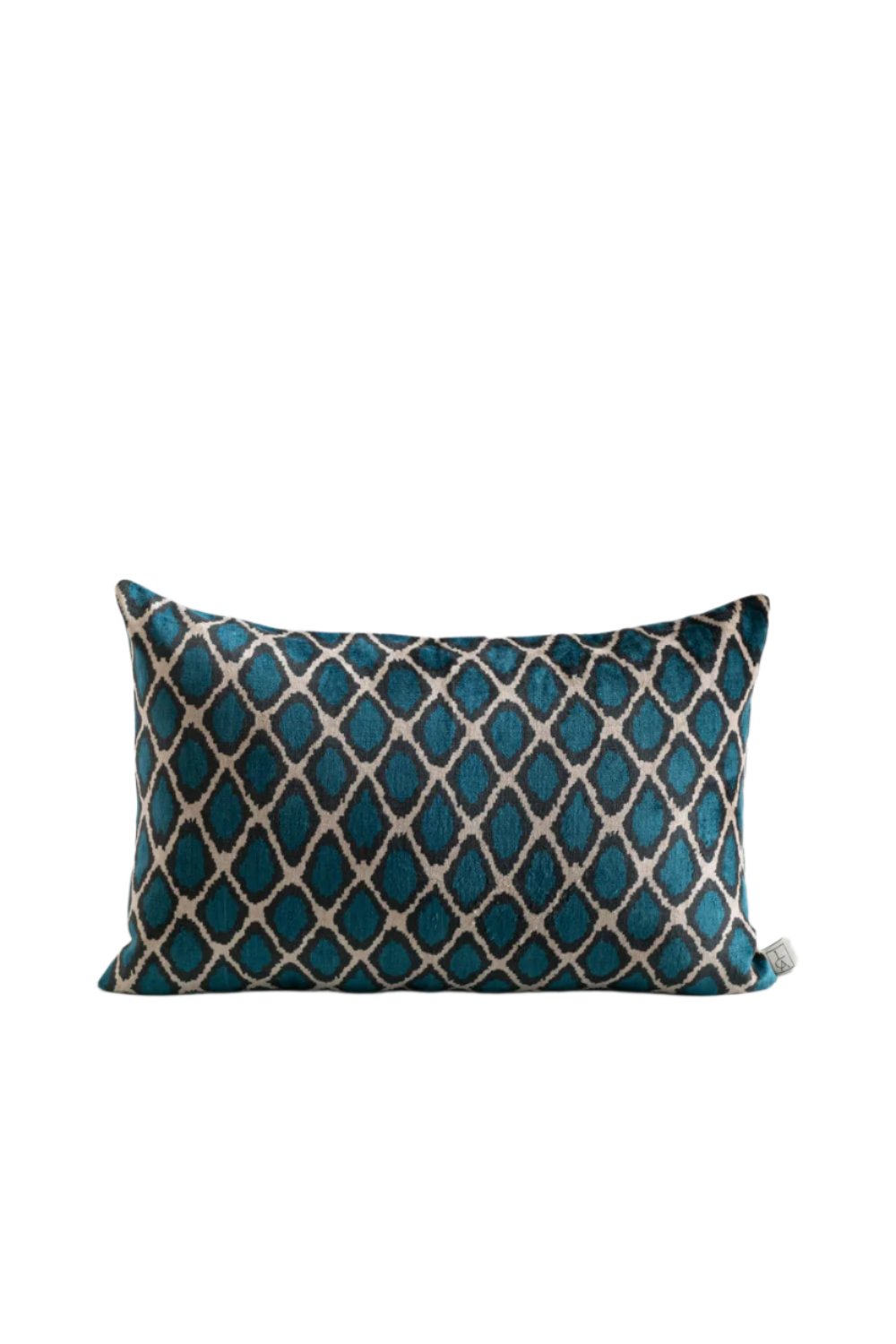 La Casa Antica-İpek Kadife İkat Yastık Kılıfı (40x60cm)-Yastık Kılıfı-1-Milagron.com