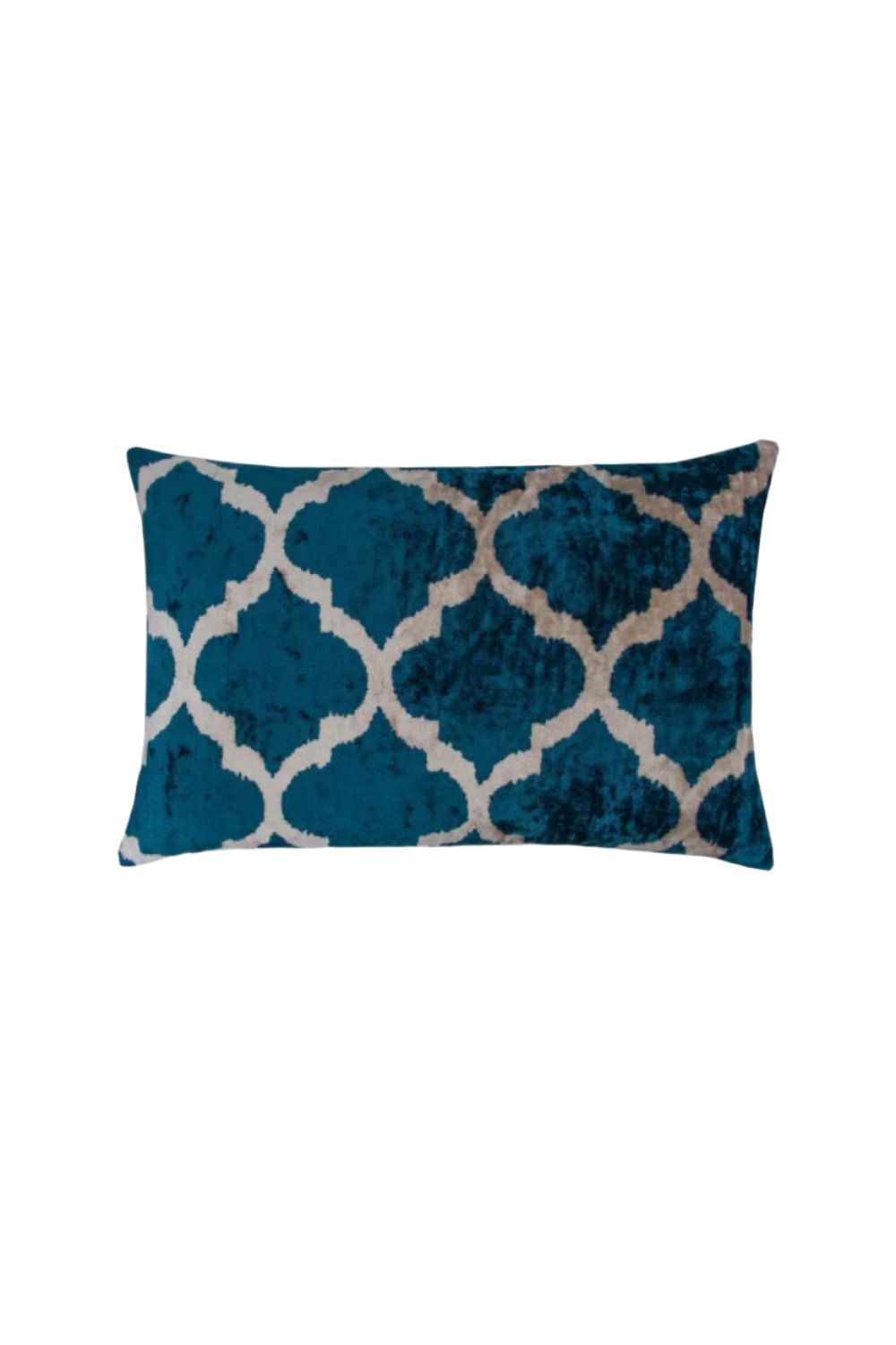 La Casa Antica-İpek Kadife İkat Yastık Kılıfı (40x60cm)-Yastık Kılıfı-1-Milagron.com