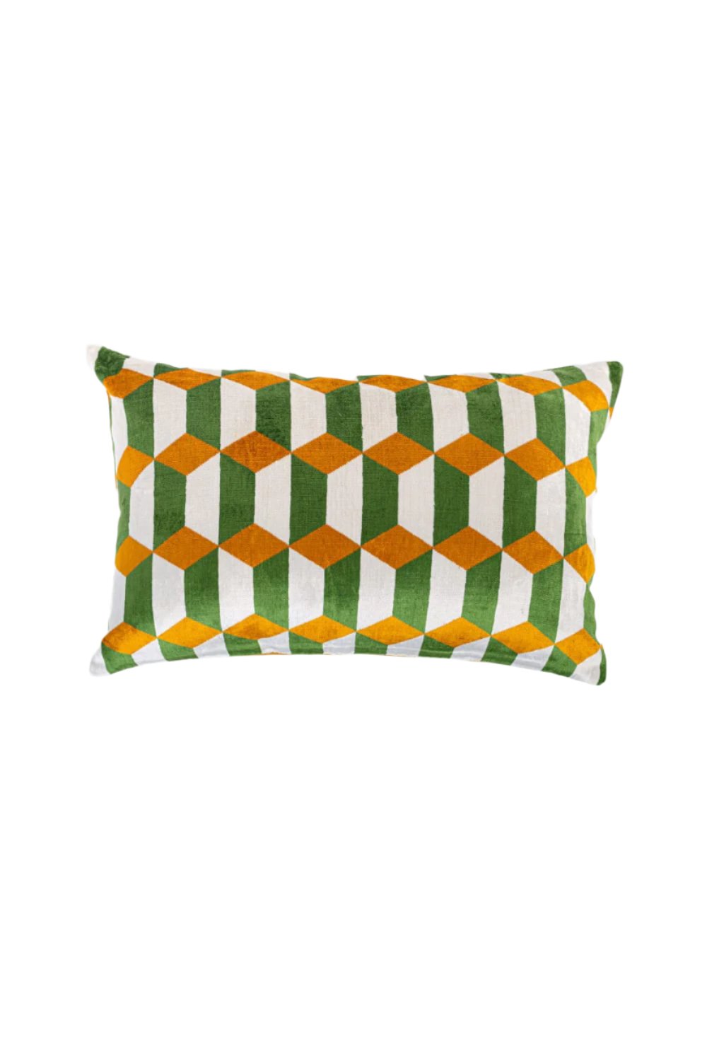 La Casa Antica-İpek Kadife İkat Yastık Kılıfı (40x60cm)-Yastık Kılıfı-1-Milagron.com