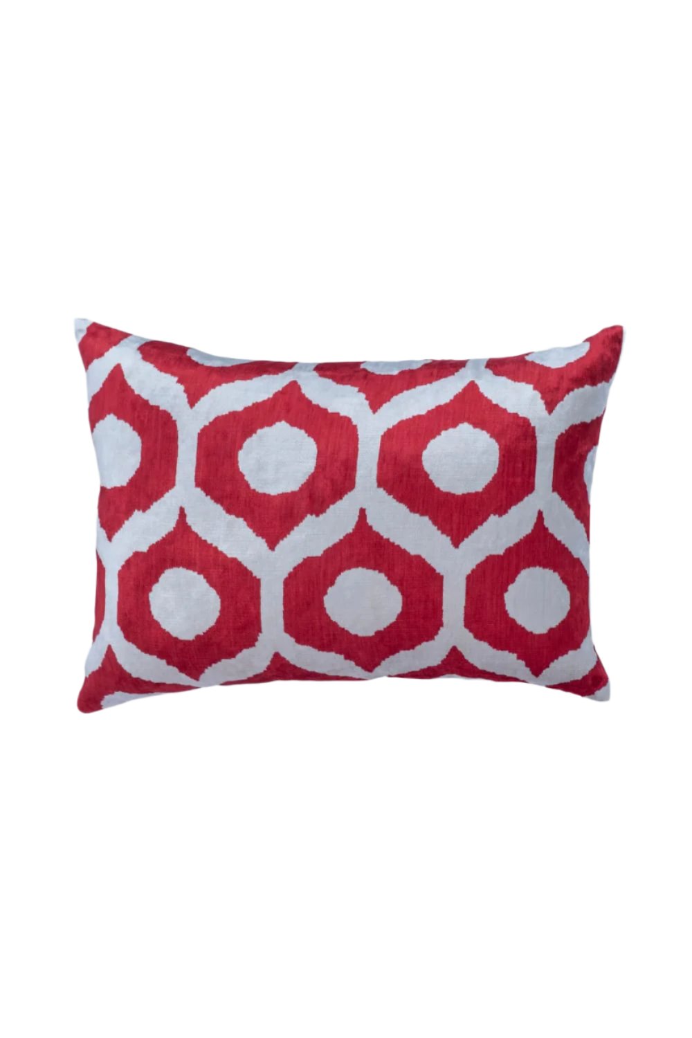 La Casa Antica-İpek Kadife İkat Yastık Kılıfı (40x60cm)-Yastık Kılıfı-1-Milagron.com