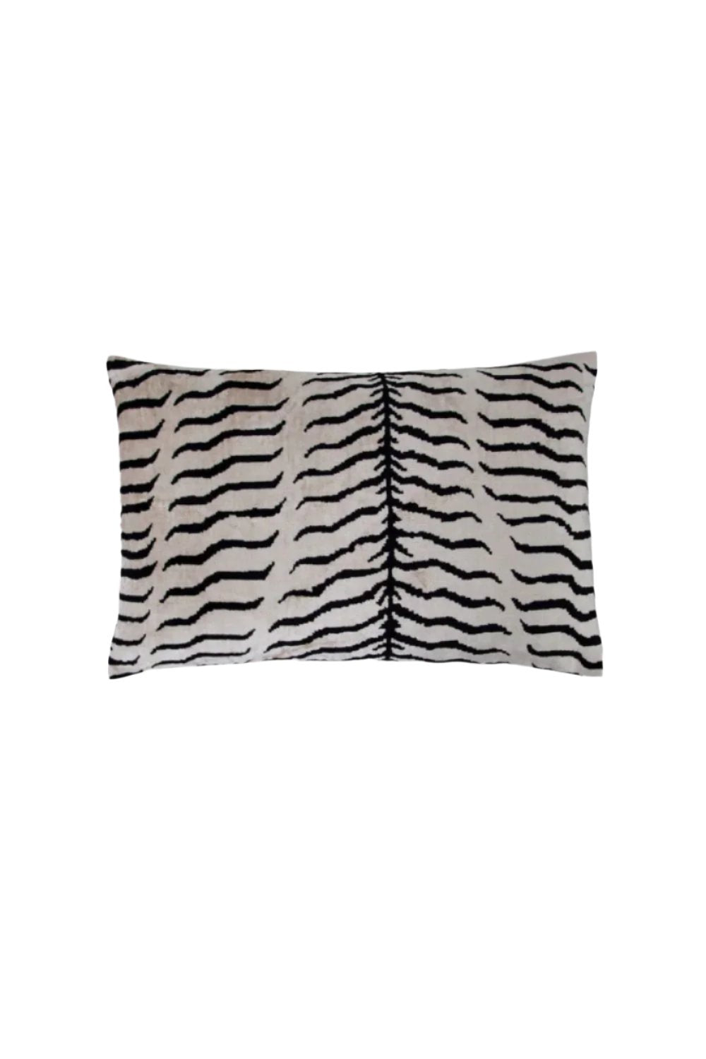 La Casa Antica-İpek Kadife İkat Yastık Kılıfı (40x60cm)-Yastık Kılıfı-1-Milagron.com