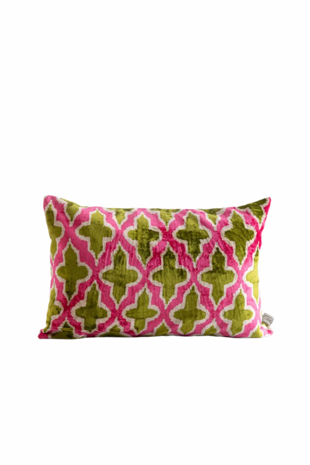 La Casa Antica-İpek Kadife İkat Yastık Kılıfı (40x60cm)-Yastık Kılıfı-1-Milagron.com