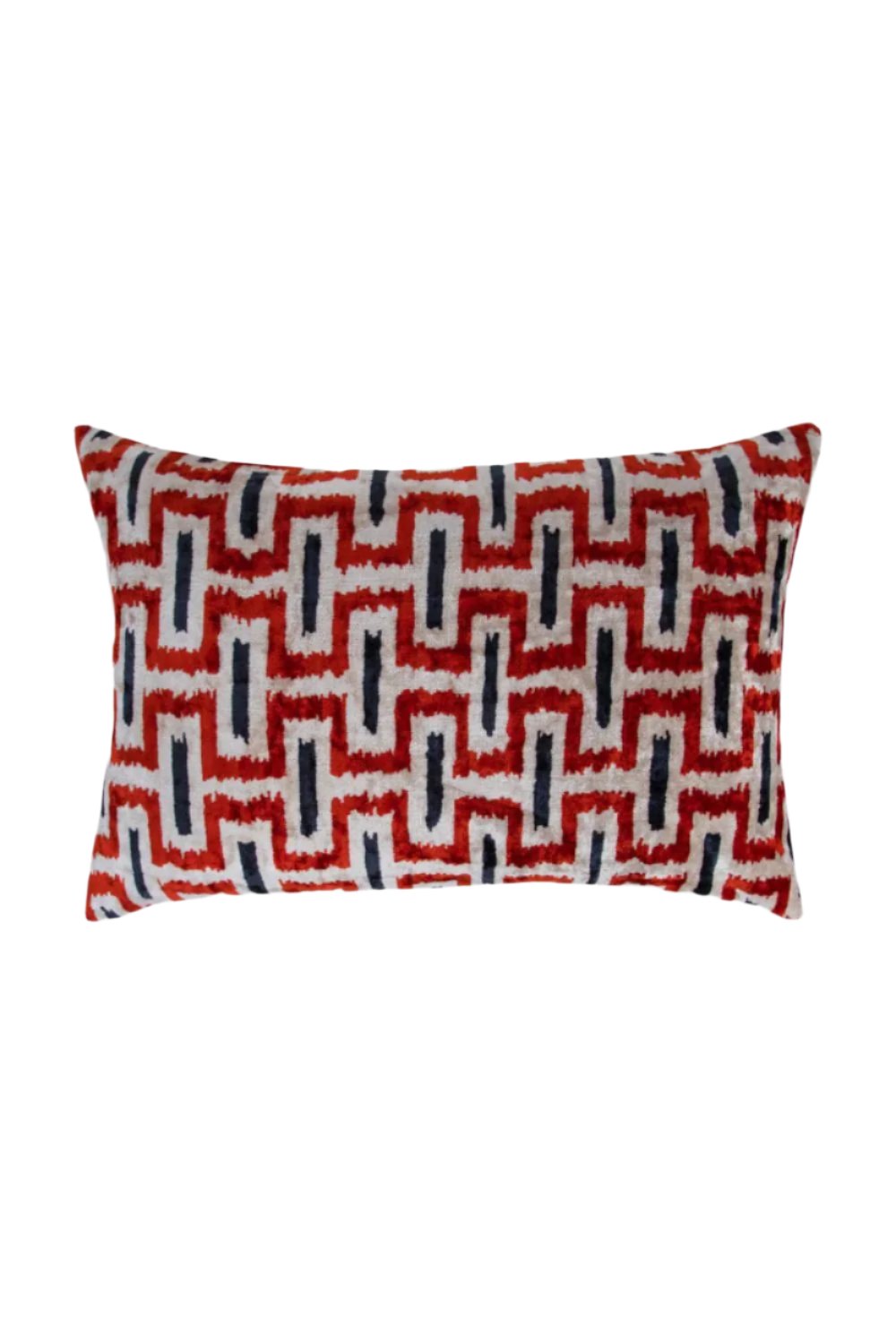 La Casa Antica-İpek Kadife İkat Yastık Kılıfı (40x60cm)-Yastık Kılıfı-1-Milagron.com