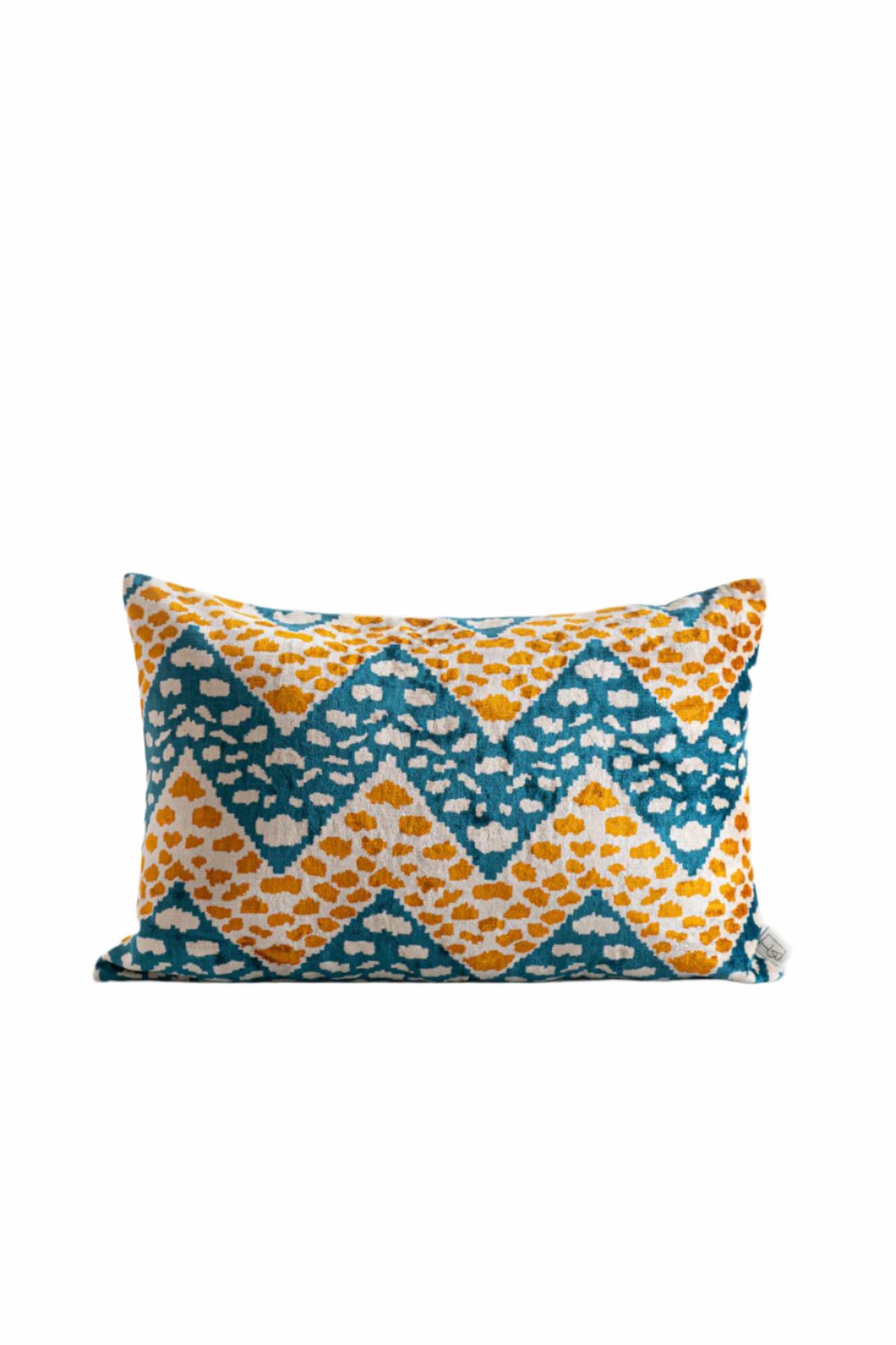 La Casa Antica-İpek Kadife İkat Yastık Kılıfı (40x60cm)-Yastık Kılıfı-1-Milagron.com