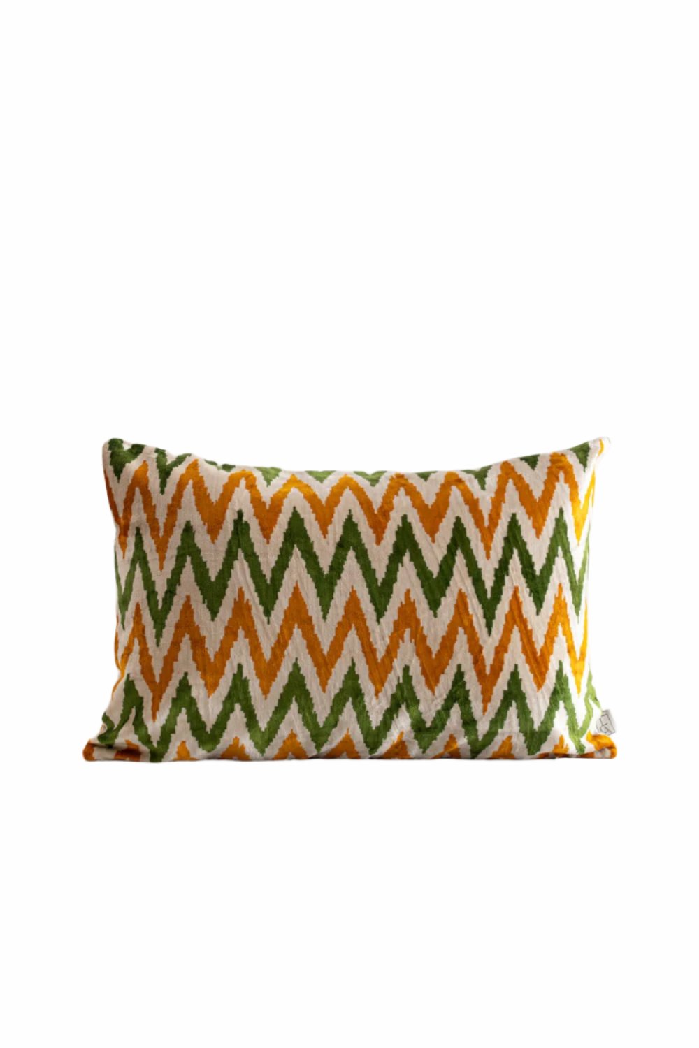 La Casa Antica-İpek Kadife İkat Yastık Kılıfı (40x60cm)-Yastık Kılıfı-1-Milagron.com
